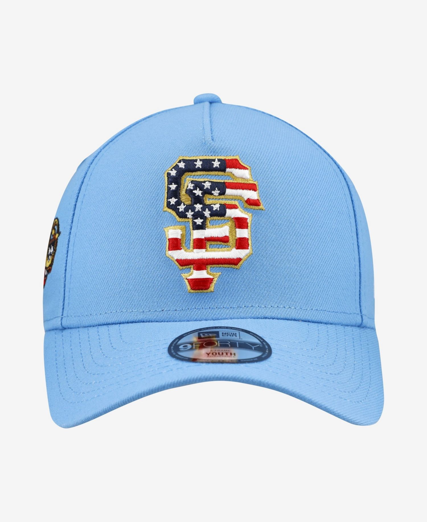 Big Boys and Girls Light Blue San Francisco Giants Celebrate America's 250th 9FORTY A-Frame Adjustable Hat