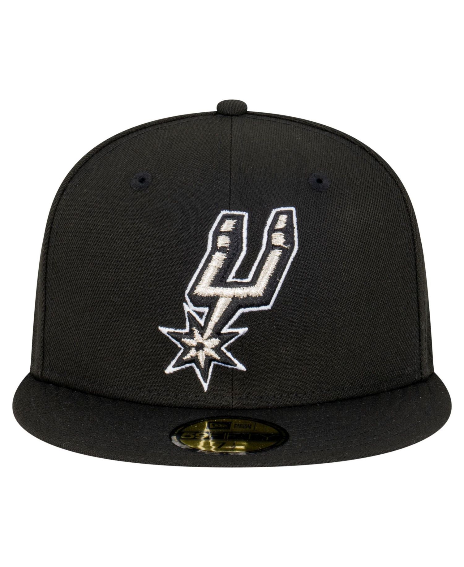 Men's Black San Antonio Spurs Team 59FIFTY Fitted Hat
