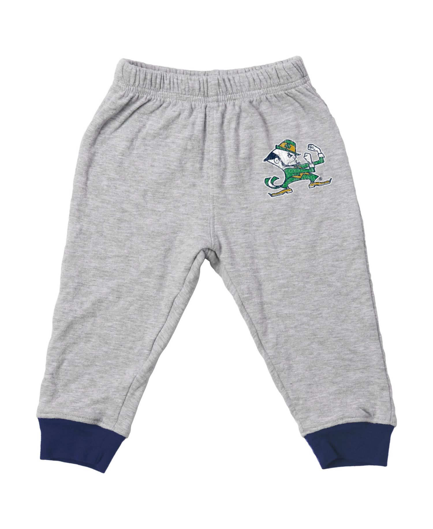 Baby Boys and Girls Heather Gray Notre Dame Fighting Irish Jie Jie Hopper Set