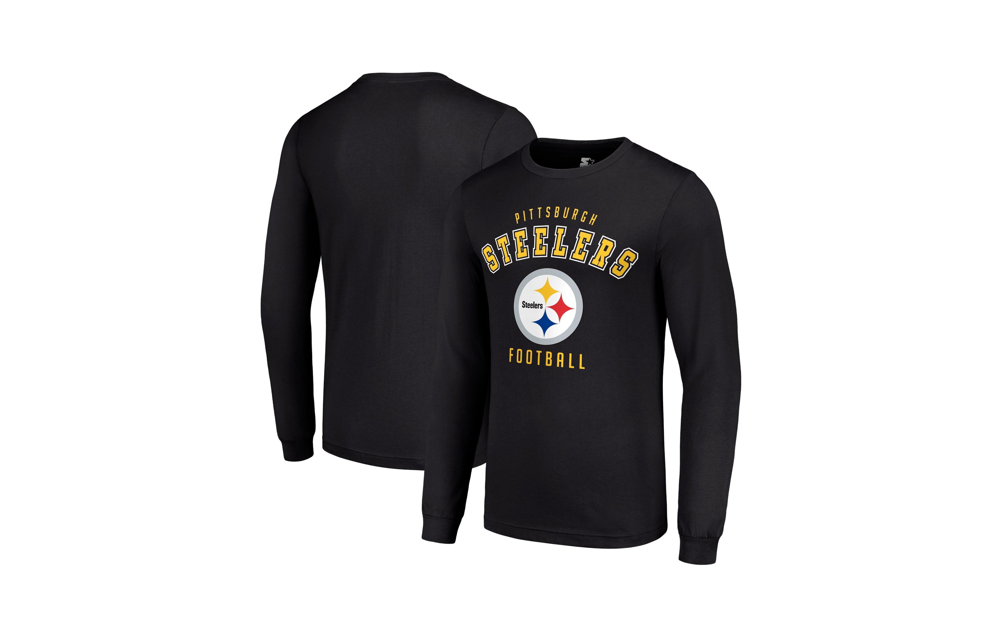 Starter Men's Pittsburgh Steelers Long-Sleeve Graphic T-Shirt
