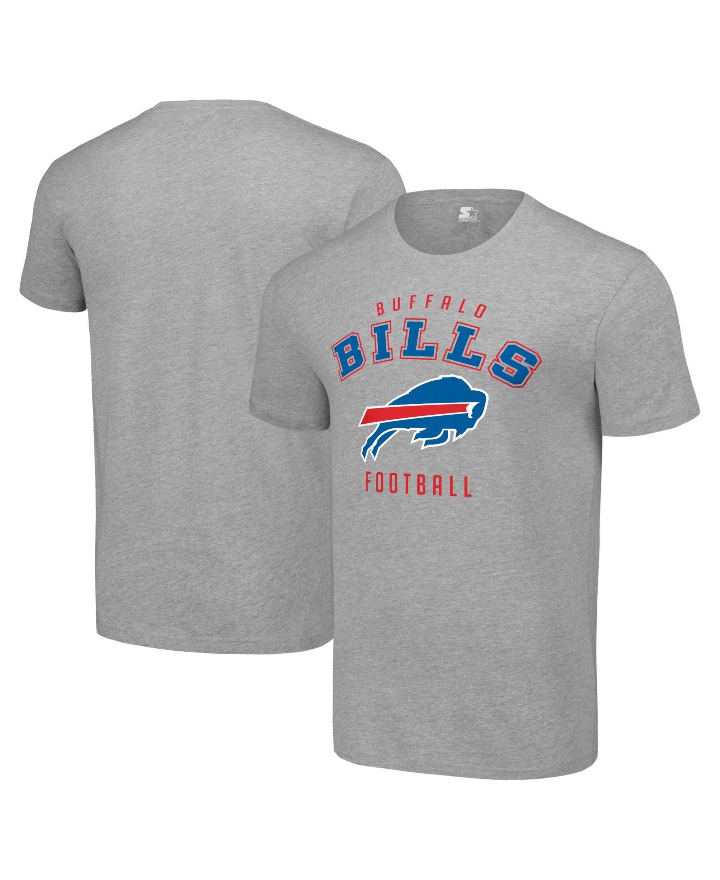 Мужская футболка Starter Heather Gray Buffalo Bills Logo — фото 1