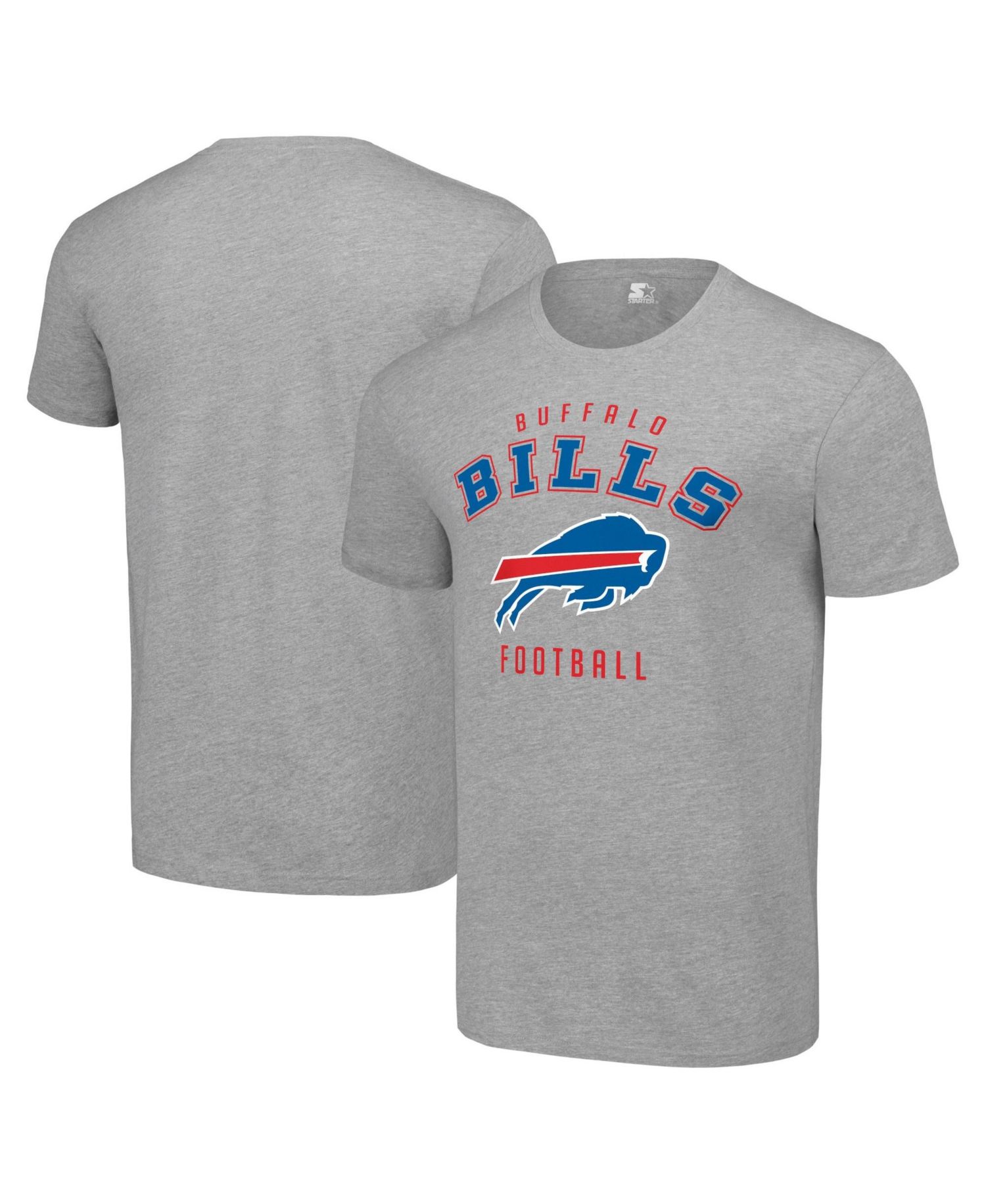 Men's Heather Gray Buffalo Bills Logo T-Shirt