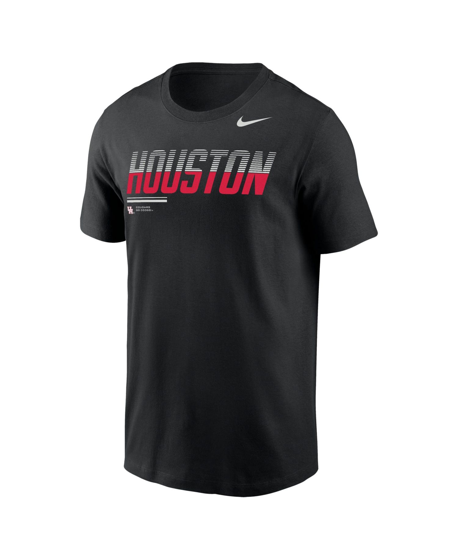 Men's Black Houston Cougars Wordmark Logo Legend T-Shirt