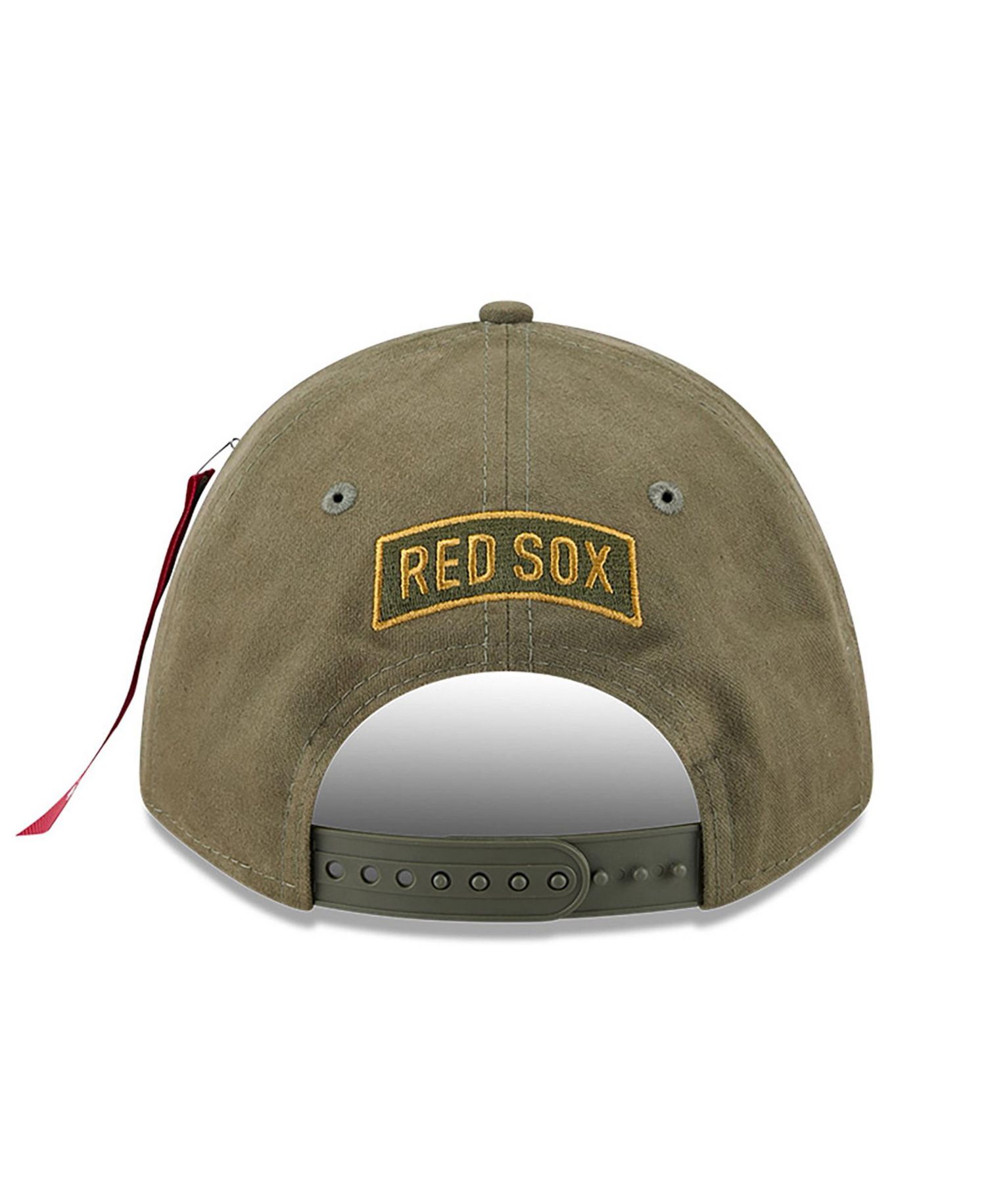 Men's Olive Boston Red Sox A-Frame 9FORTY Adjustable Hat