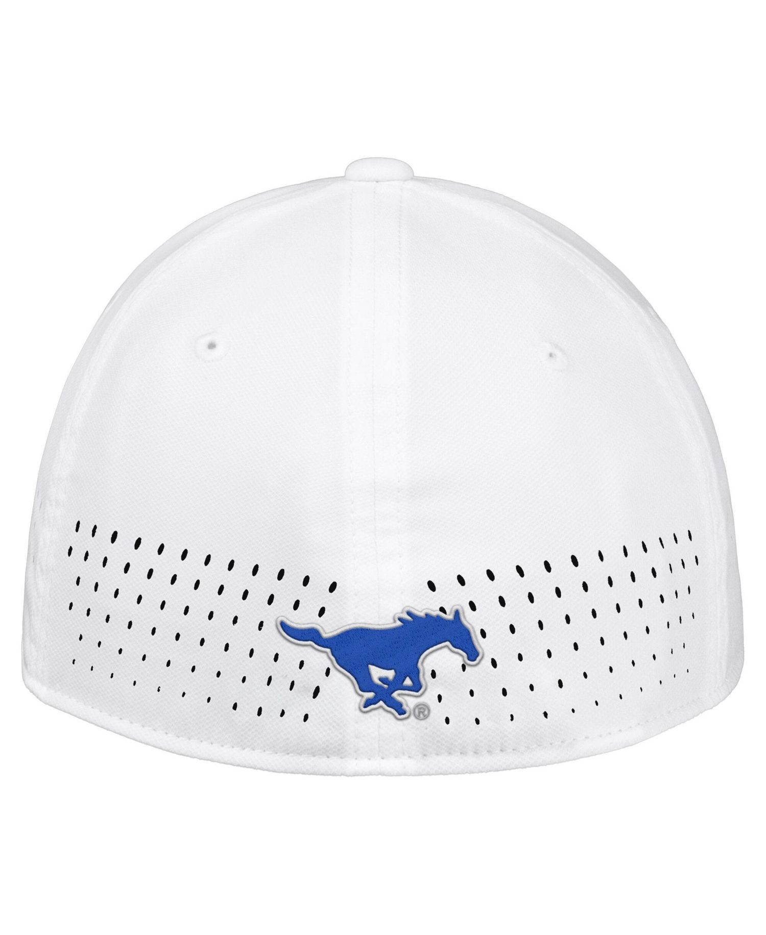 Men's White SMU Mustangs 2026 On-Field AeroBill SwooshFlex Dri-FIT Hat