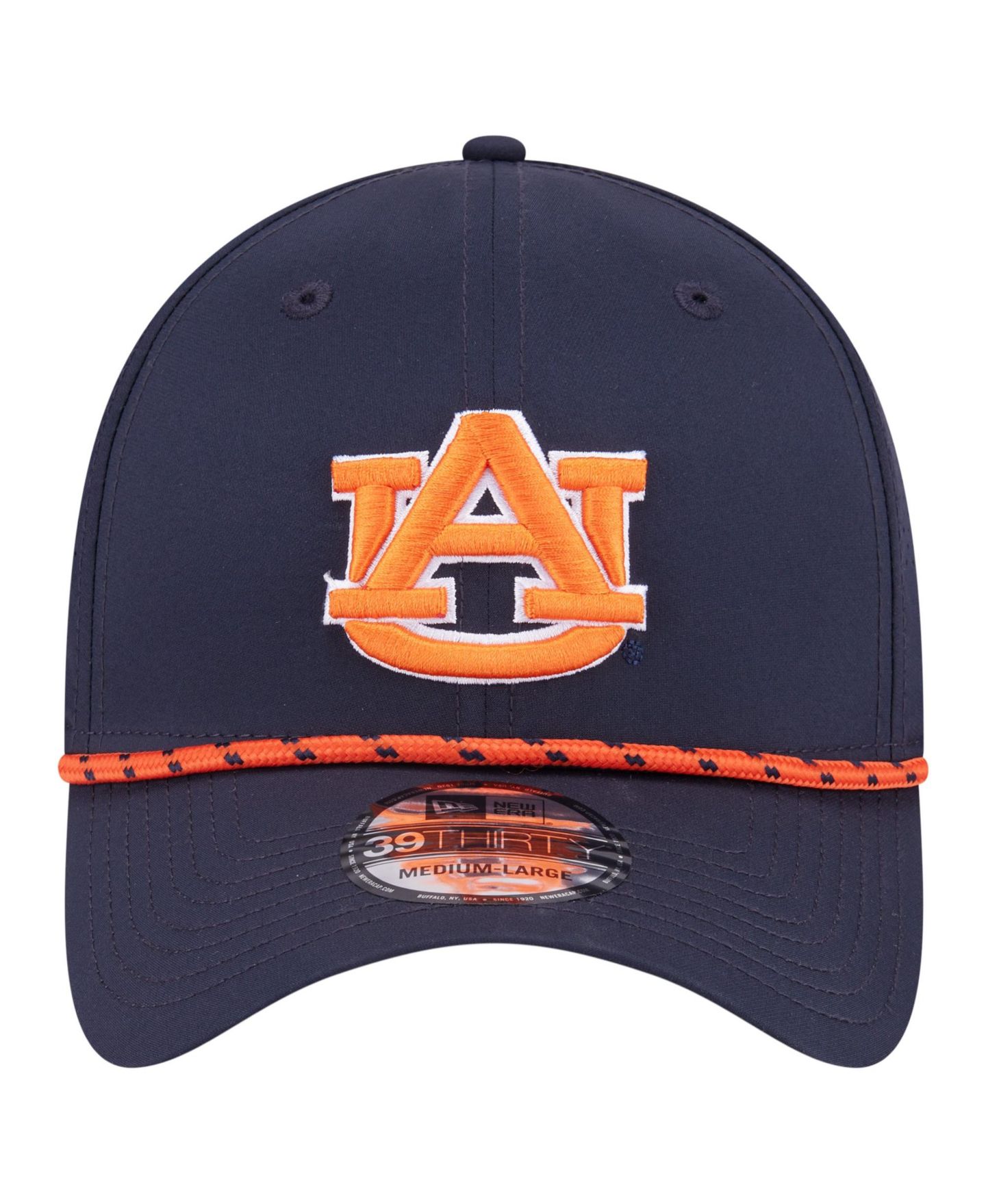 Мужская кепка New Era Navy Auburn Tigers Rope 39THIRTY Flex Hat — фото 2