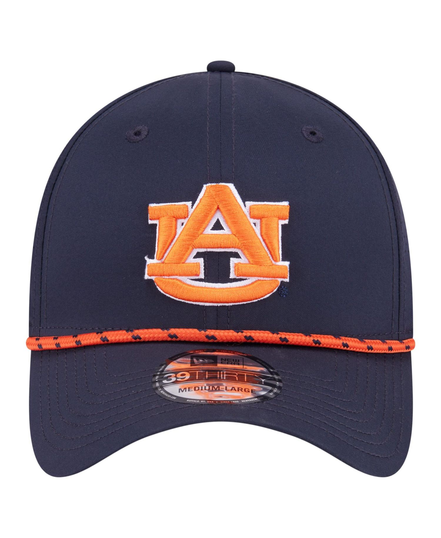 Men's Navy Auburn Tigers Rope 39THIRTY Flex Hat