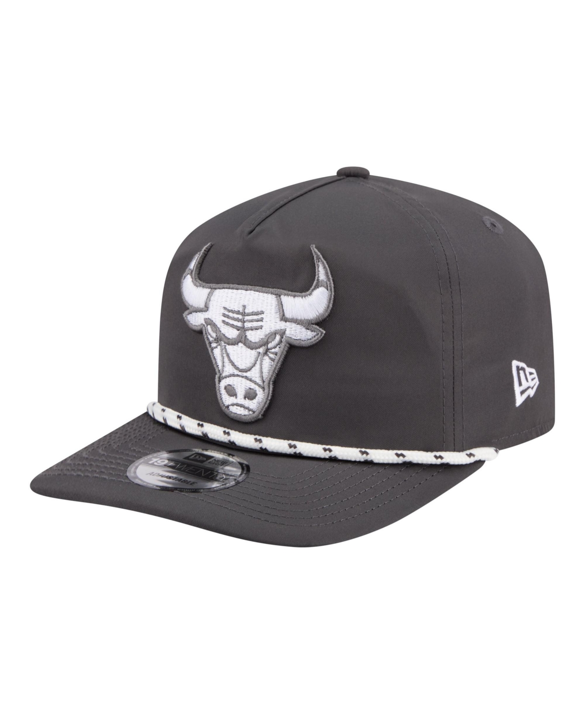 New Era Chicago Bulls Adjustable 19TWENTY Braided Rope Baseball Cap - Graphite