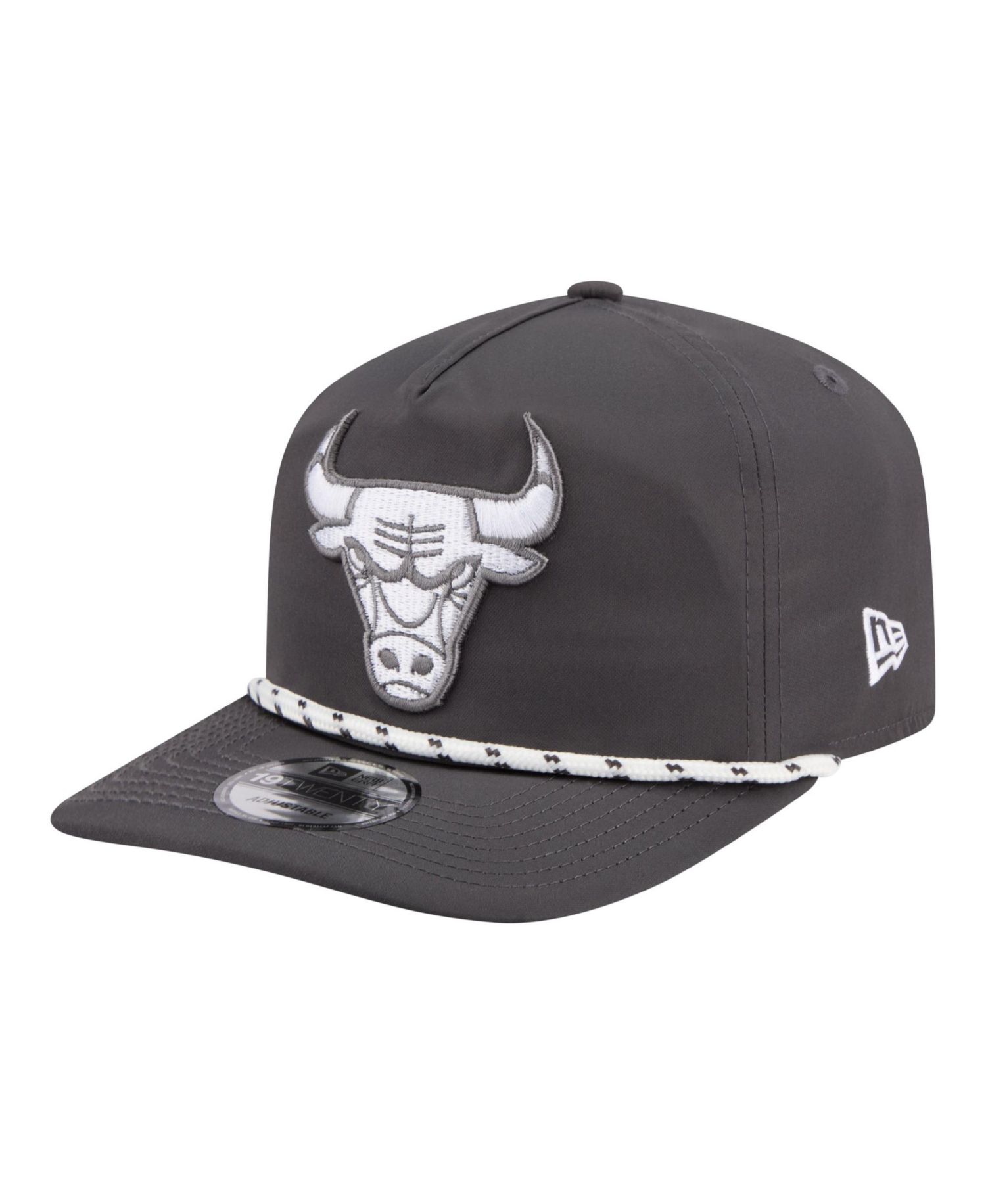 Men's Graphite Chicago Bulls Tonal Rope 19TWENTY Adjustable Hat