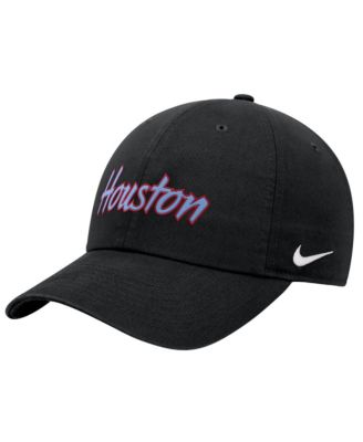 Men's and Women's Black Houston Cougars Club Adjustable Hat