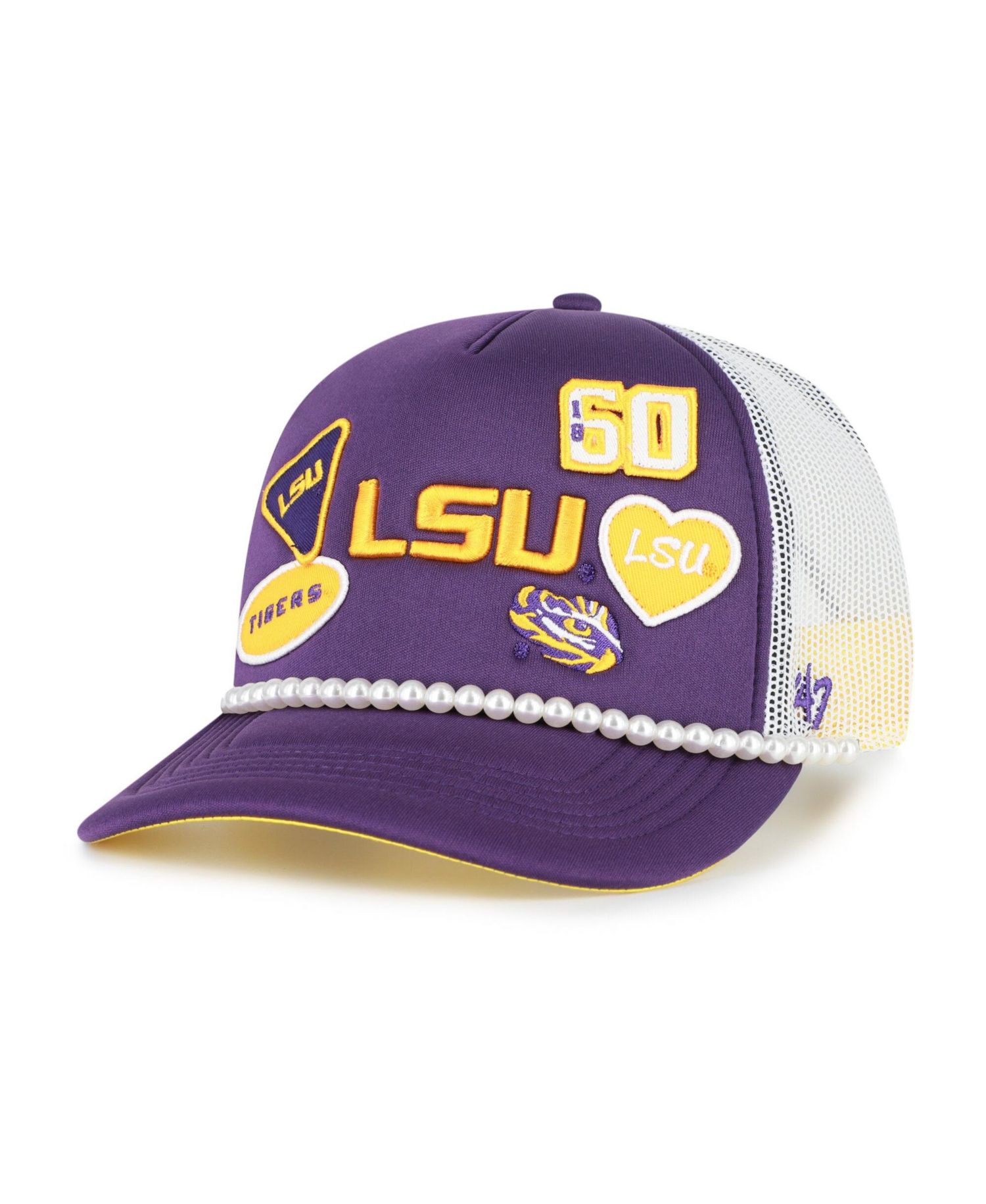 Men's '47 Purple/White LSU Tigers Rally On Hitch Adjustable Hat