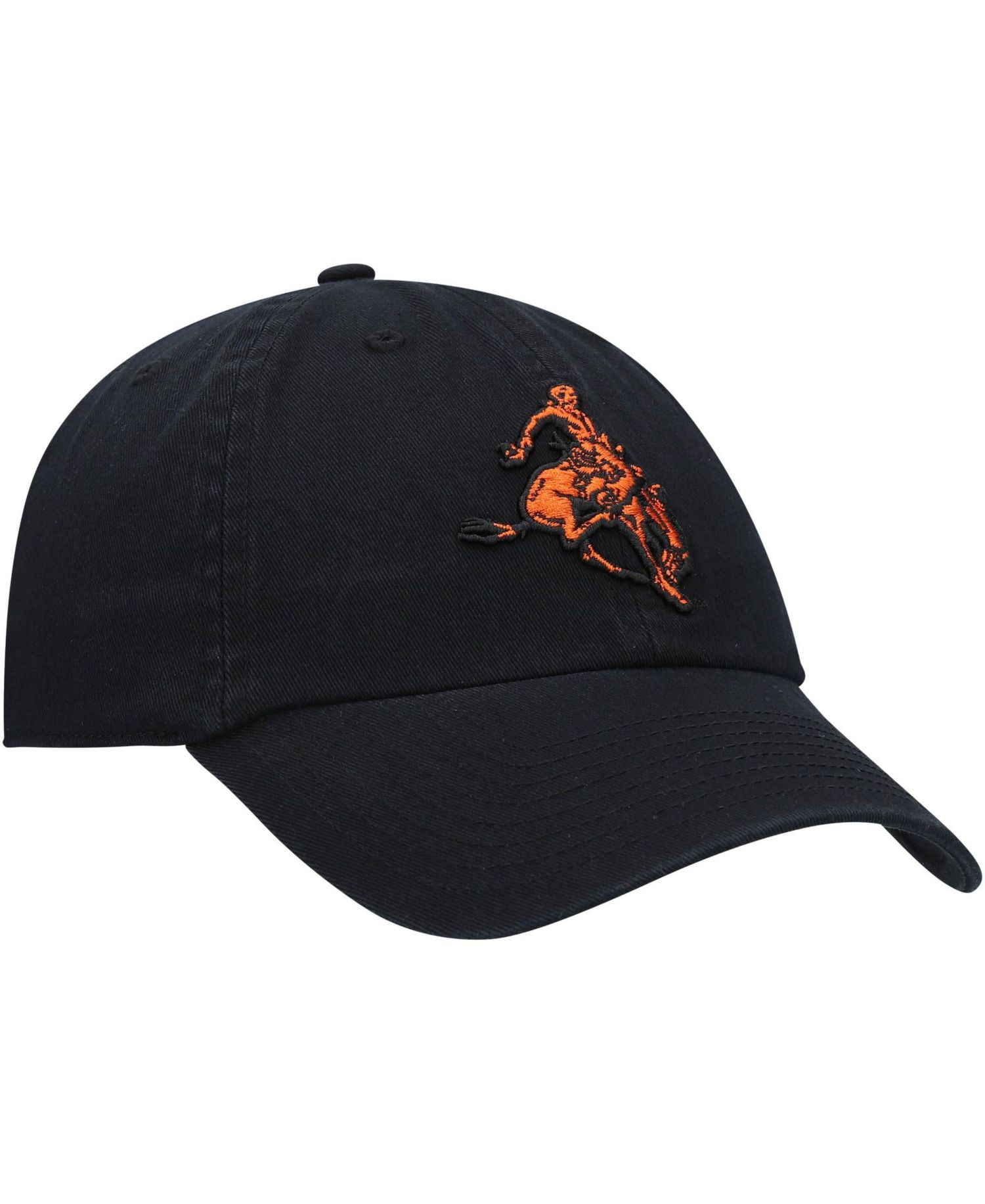 Men's '47 Black Oklahoma State Cowboys Vault Clean Up Adjustable Hat