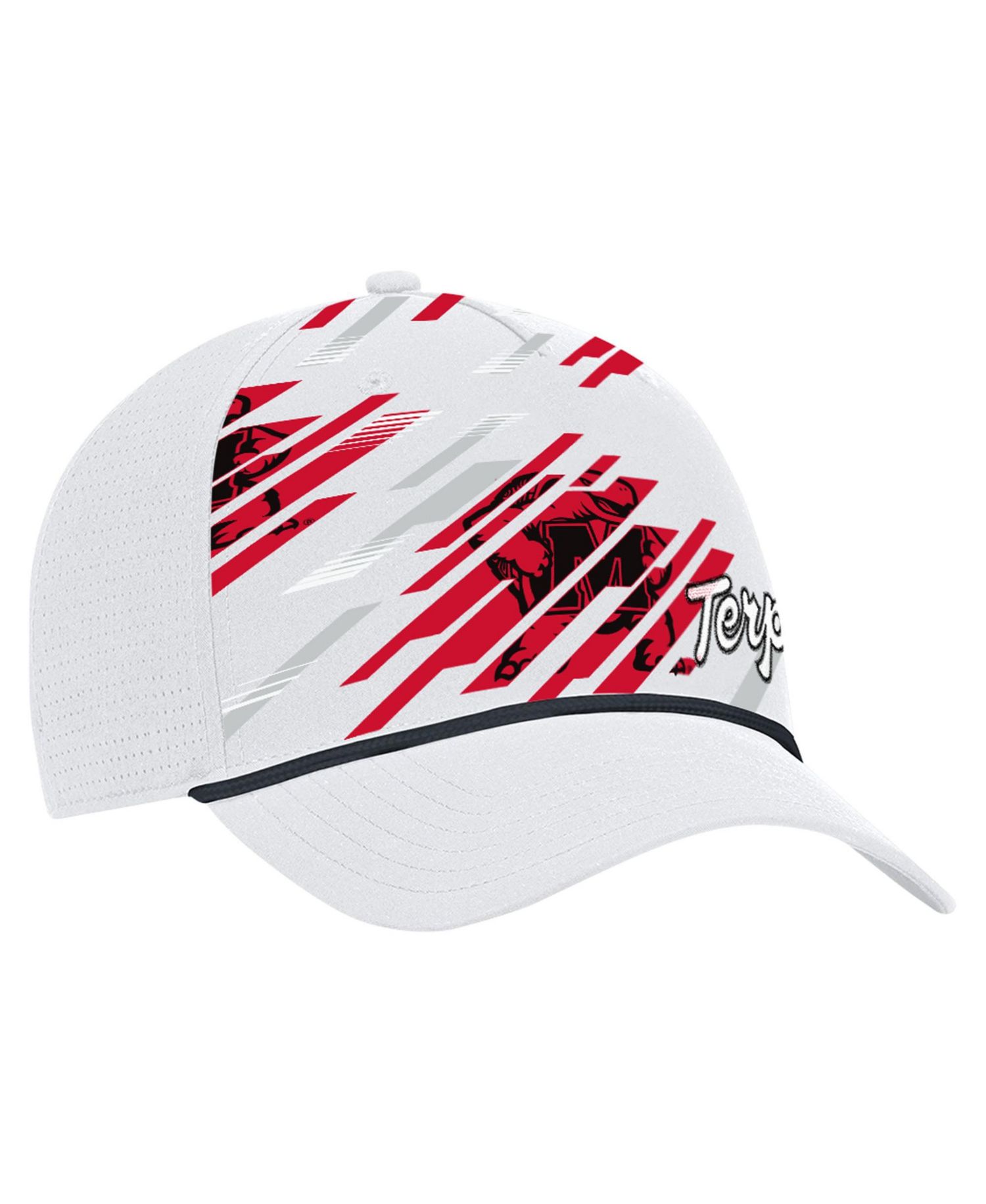 Men's White Maryland Terrapins College Essentials Driver Rope Iso-Chill Adjustable Hat