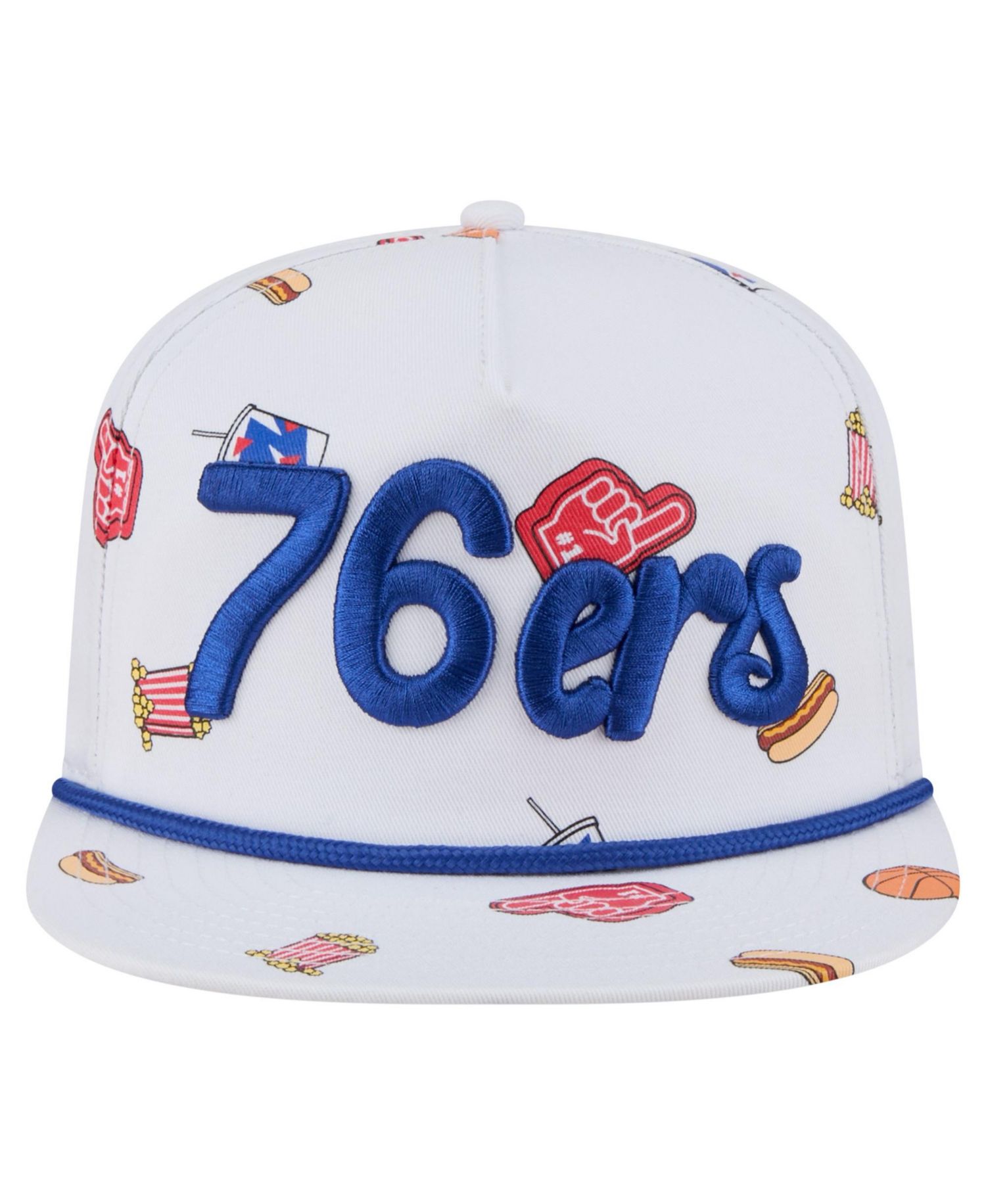 Men's White Philadelphia 76ers Team Cheer Rope 19TWENTY Adjustable Hat