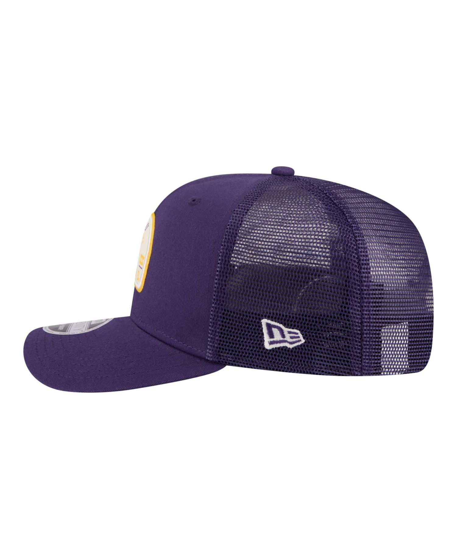 Men's Purple LSU Tigers Patched 9SEVENTY Trucker Adjustable Hat