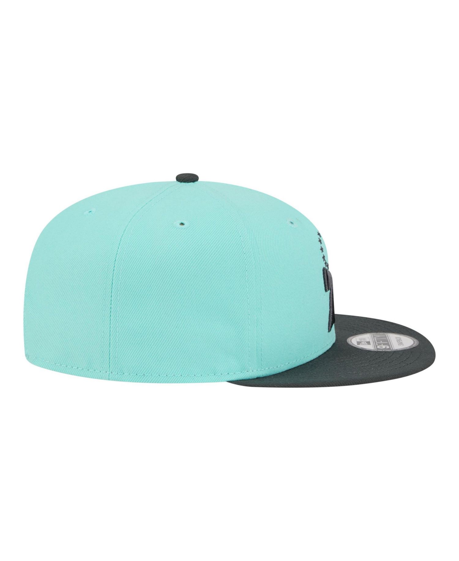Men's Turquoise/Charcoal Philadelphia 76ers Color Pack Two-Tone 9FIFTY Snapback Hat