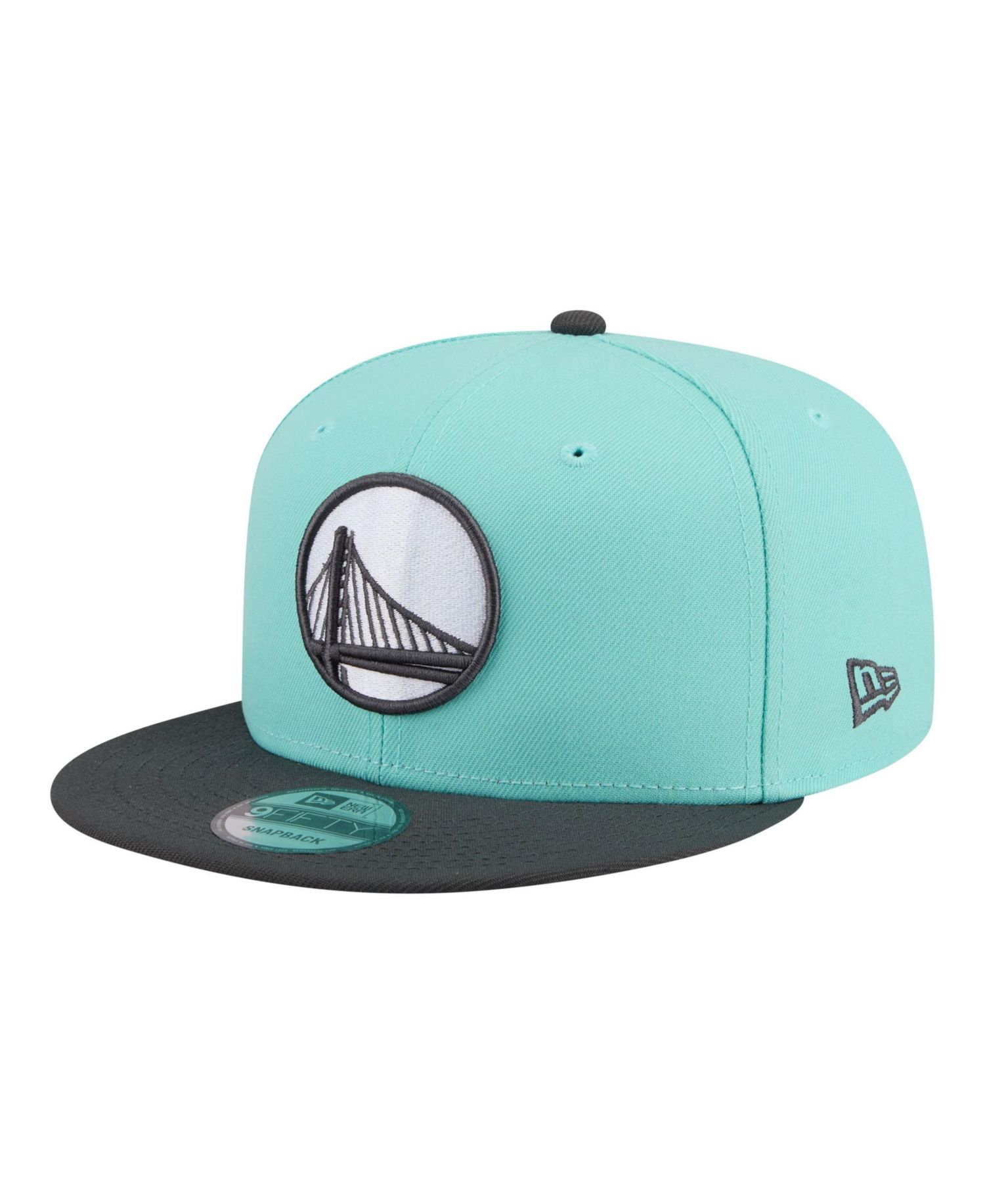 Men's Turquoise/Charcoal Golden State Warriors Color Pack Two-Tone 9FIFTY Snapback Hat