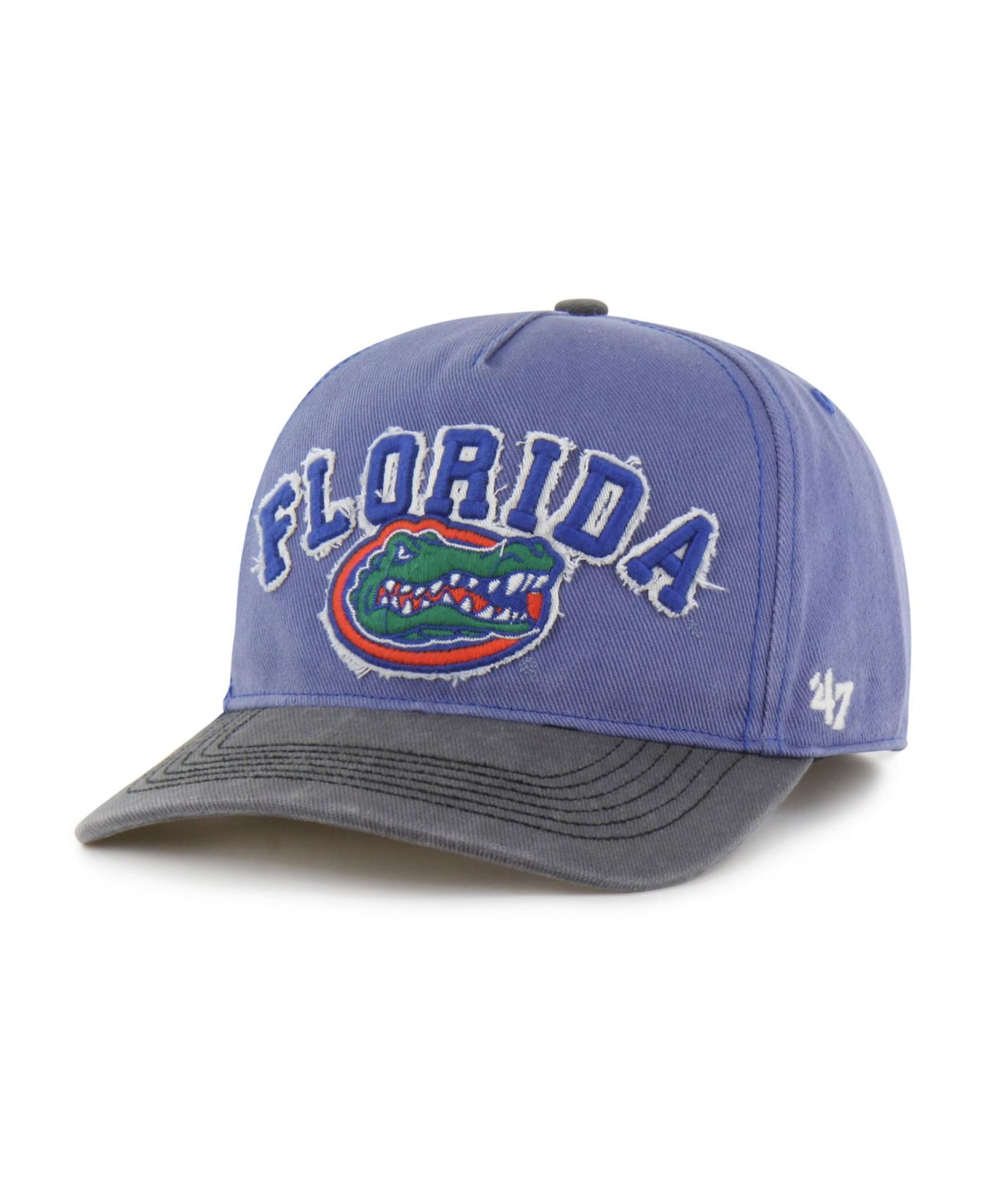 Кепка '47 Brand Royal/Black Florida Gators Well-Worn Calderwood Hitch Adjustable Hat — фото 2