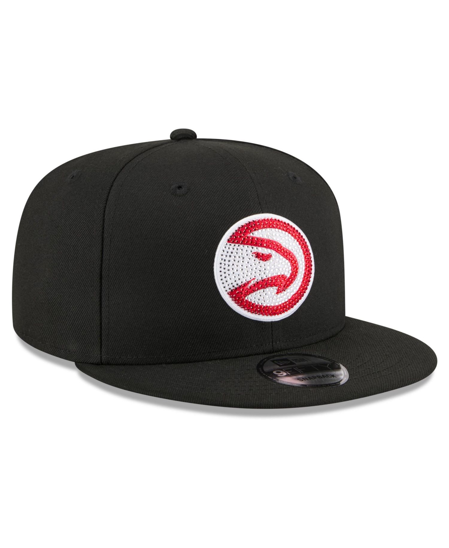 Men's Black Atlanta Hawks 2026 NBA Draft Crystal 9FIFTY Snapback Hat