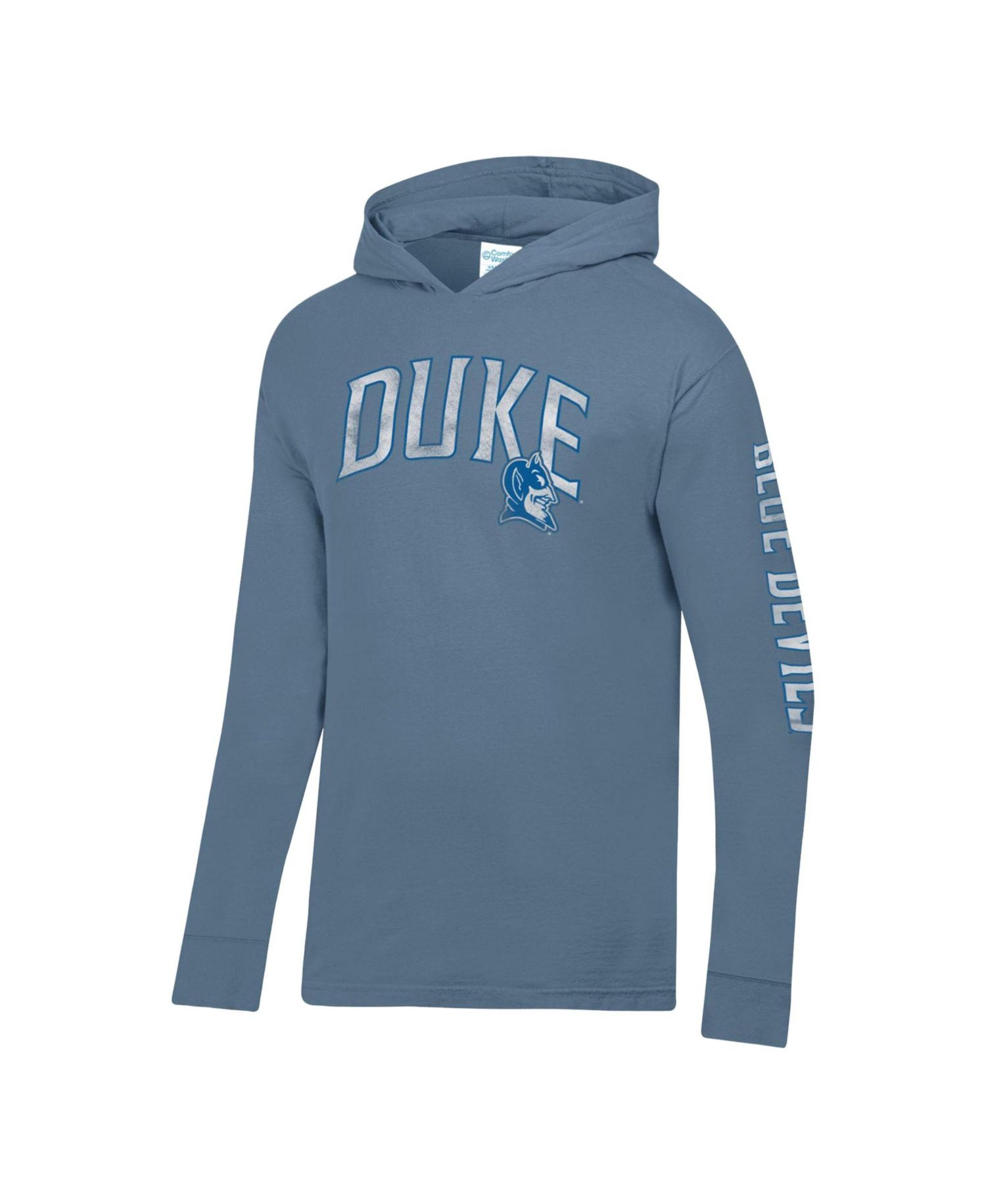 Men's Blue Duke Blue Devils Long Sleeve Hooded T-Shirt