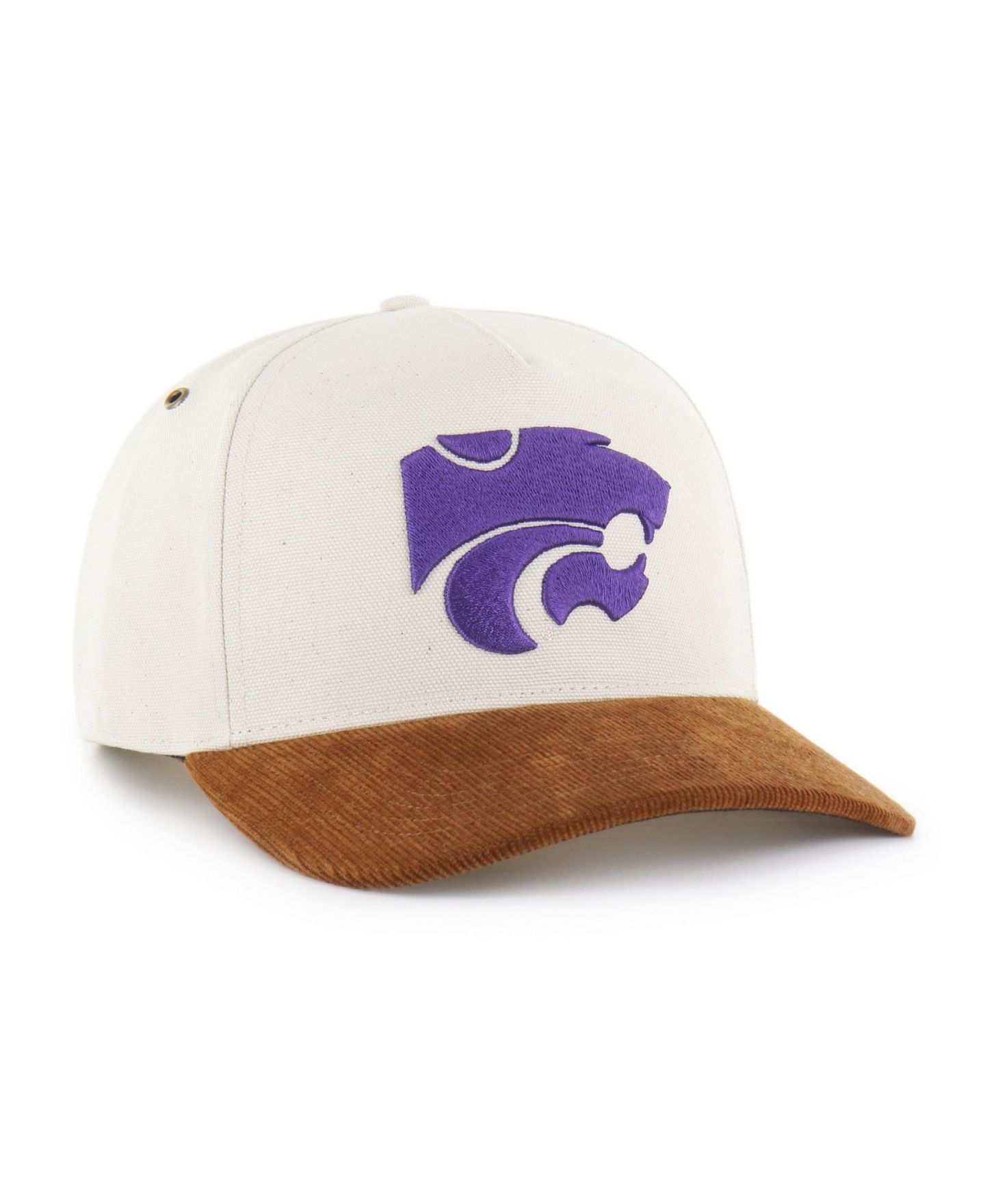 Мужская кепка Carhartt x '47 Natural/Brown Kansas State Wildcats Undyed Relaxed Hitch Adjustable Hat — фото 2
