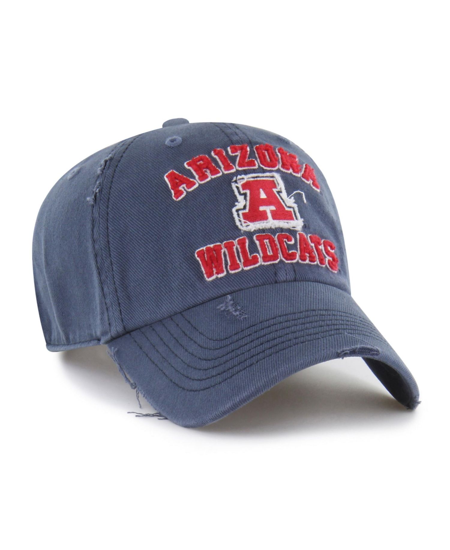 Men's and Women's '47 Navy Arizona Wildcats Well-Worn Seymore Clean Up Adjustable Hat