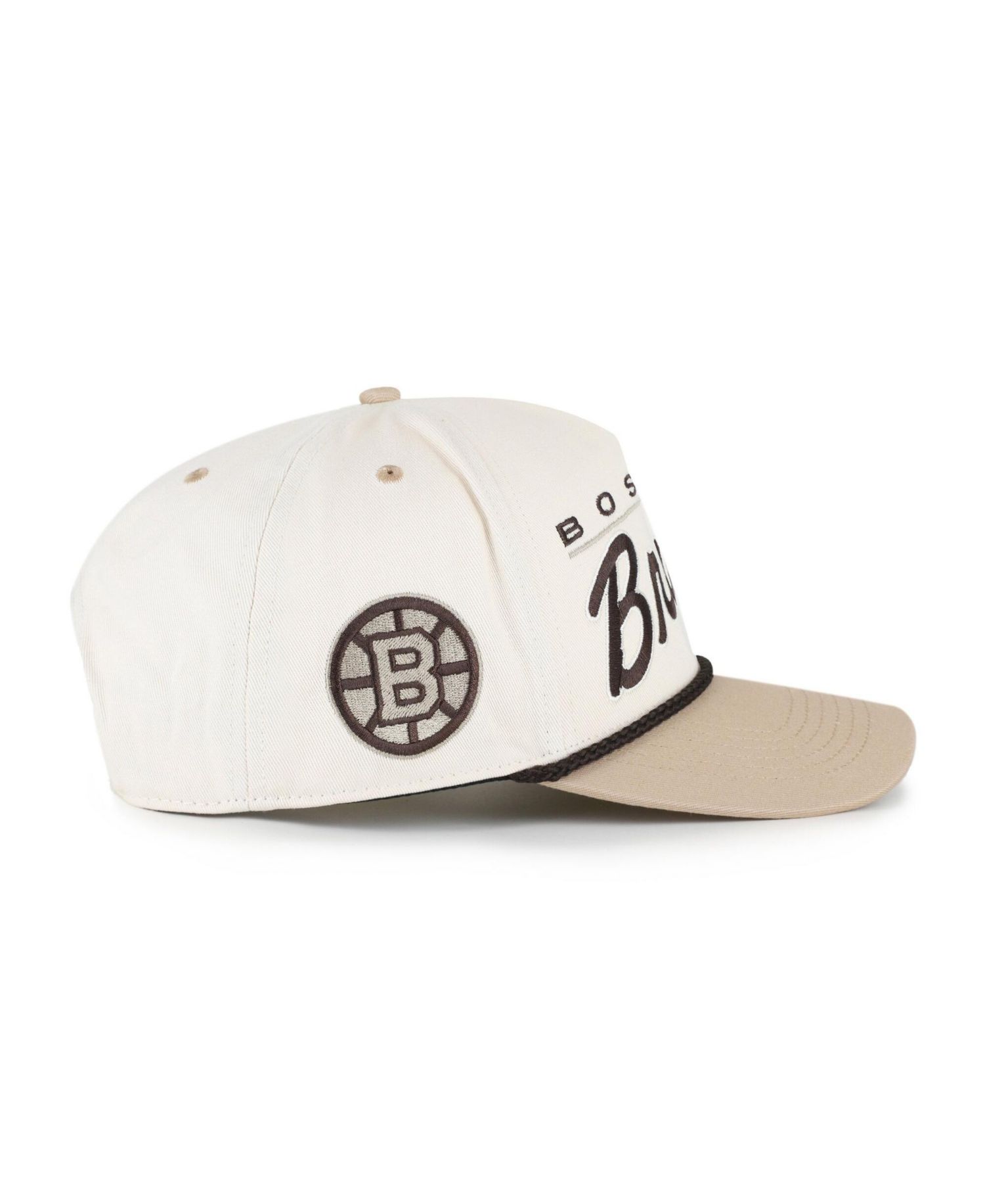 Men's '47 Natural/Tan Boston Bruins Neutral Terrain Hitch Rope Adjustable Hat
