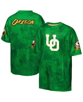 Big Boys and Girls Green Oregon Ducks Off-Side Sublimated T-Shirt