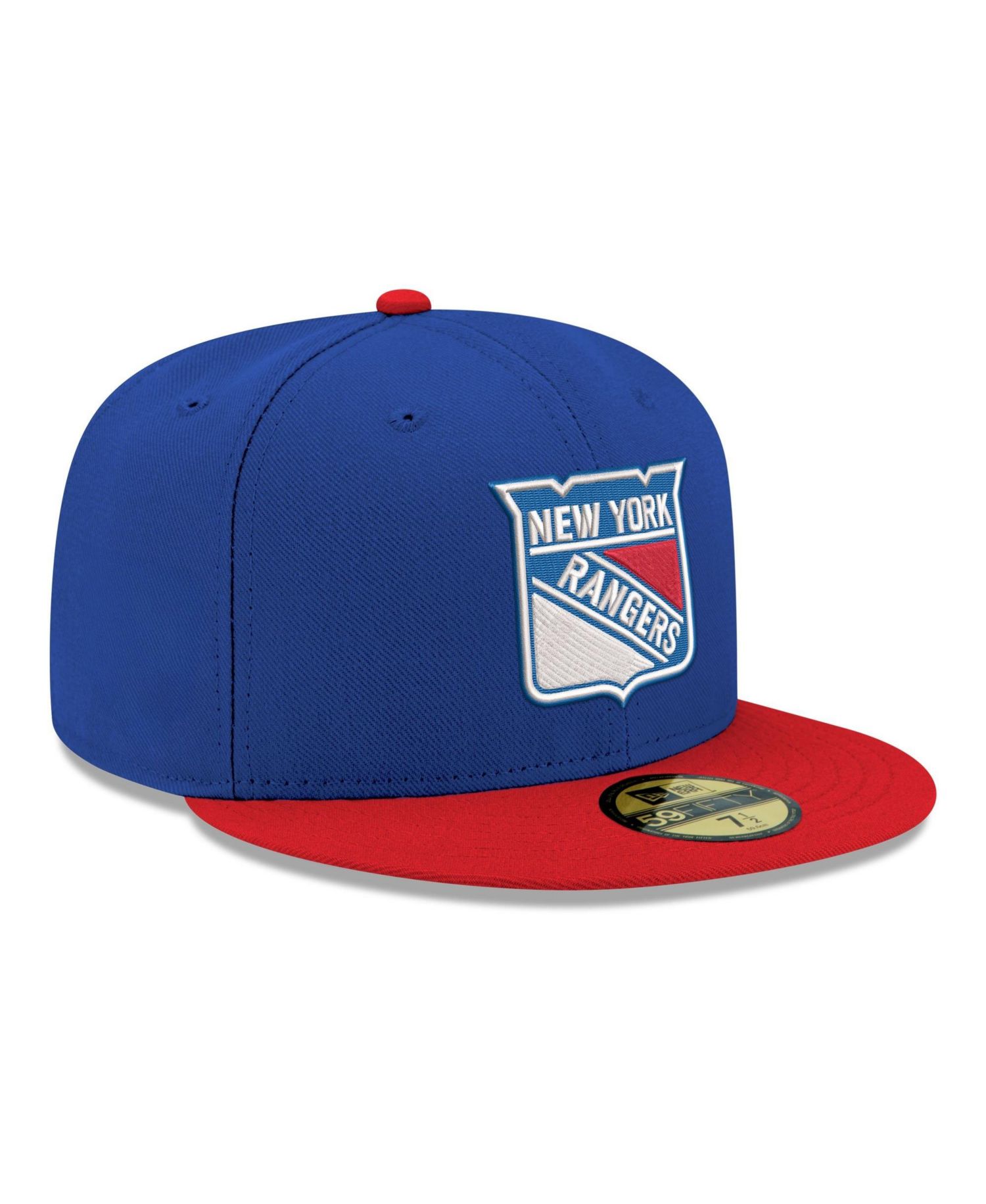 Men's Blue New York Rangers Core Logo Two-Tone 59FIFTY Fitted Hat