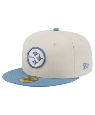 Men's Cream/Blue Pittsburgh Steelers Color Pack 59FIFTY Fitted Hat