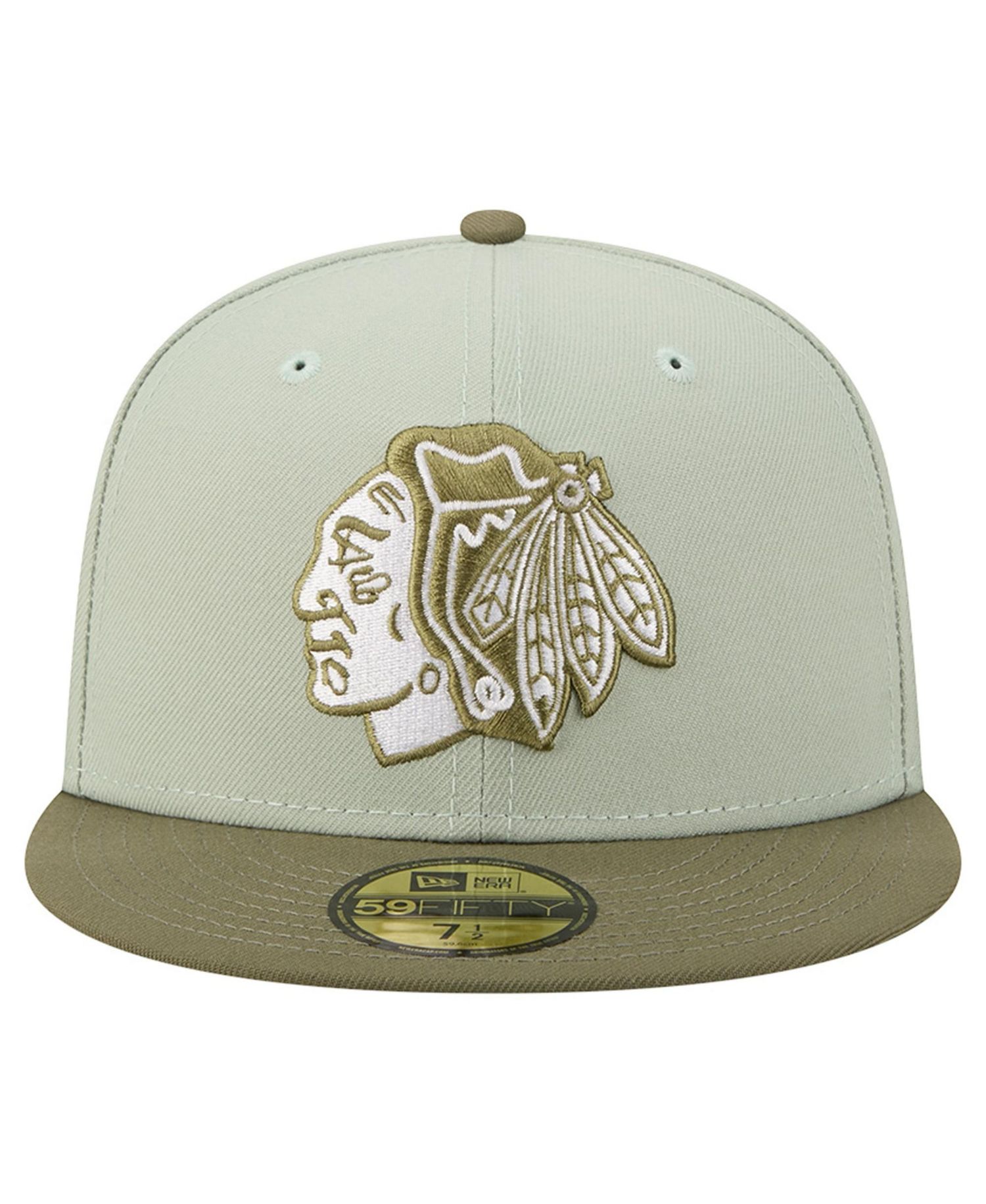 Men's Sage Green/Olive Chicago Blackhawks Color Pack 59FIFTY Fitted Hat
