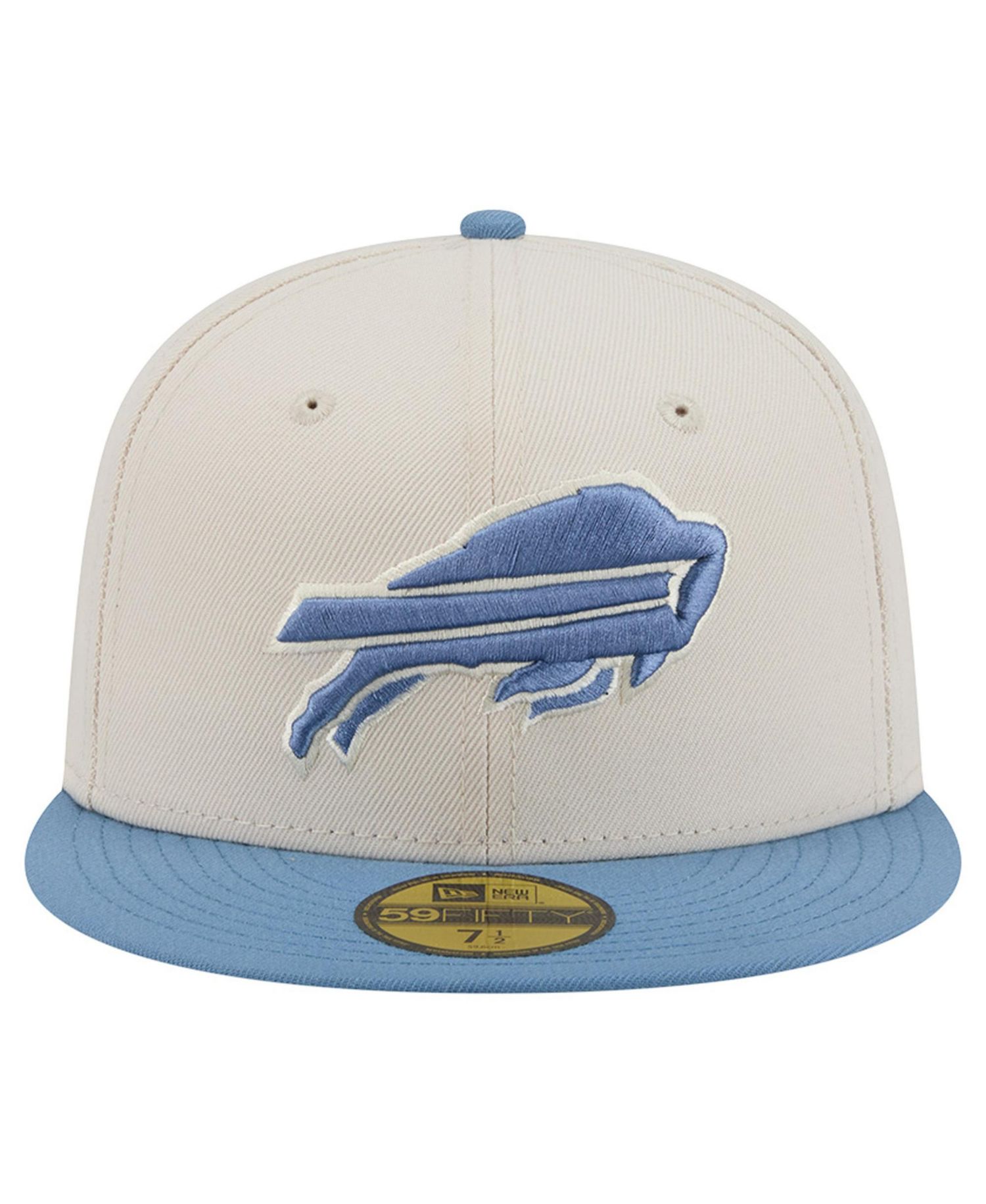 Men's Cream/Blue Buffalo Bills Color Pack 59FIFTY Fitted Hat