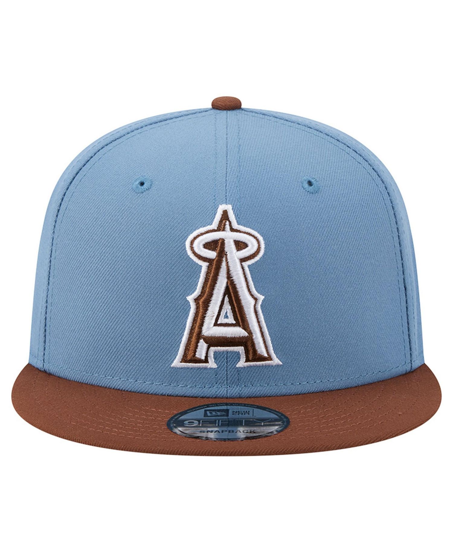 Men's Light Blue/Brown Los Angeles Angels Color Pack 9FIFTY Snapback Hat