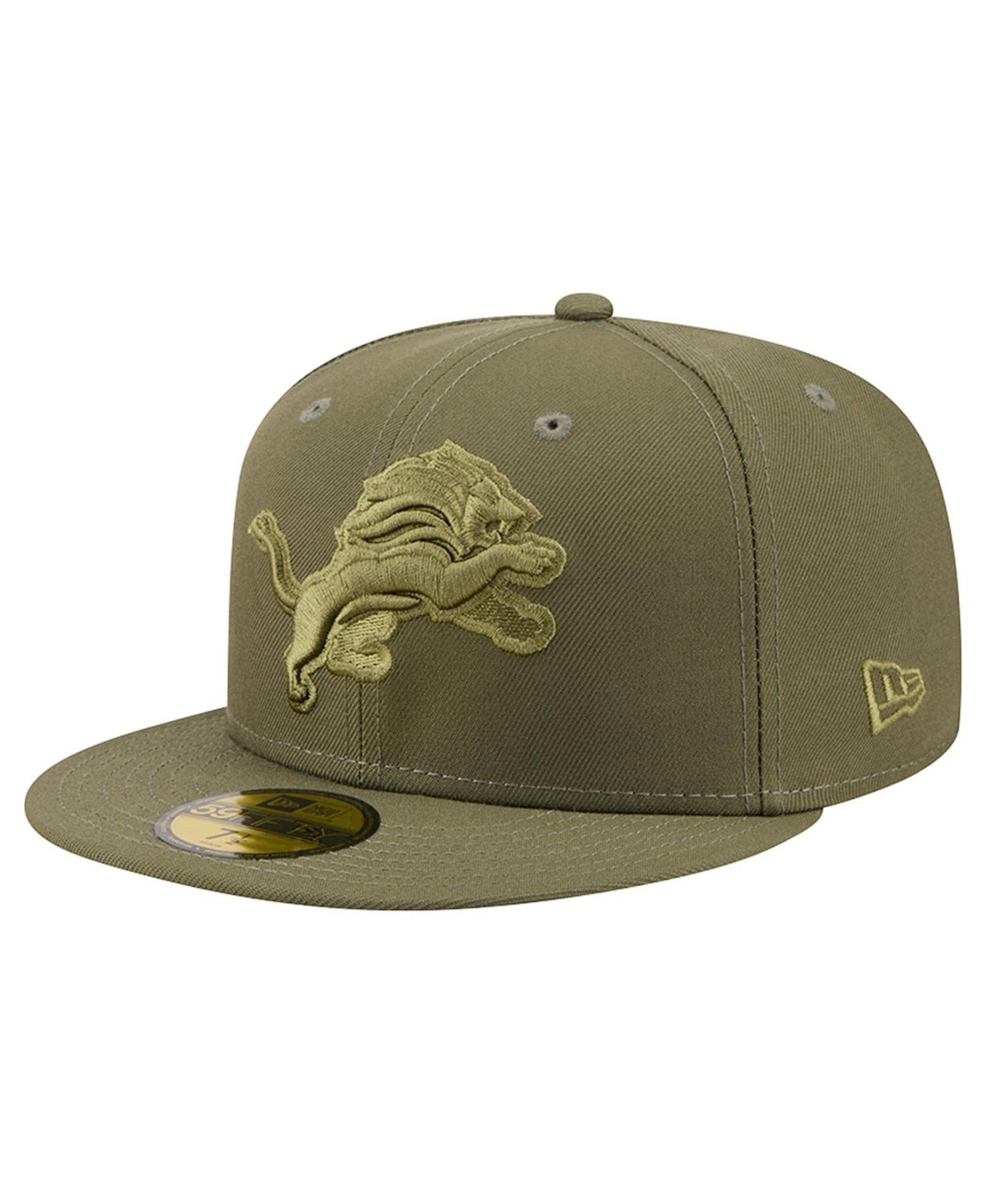 Men's Olive Detroit Lions Color Pack 59FIFTY Fitted Hat