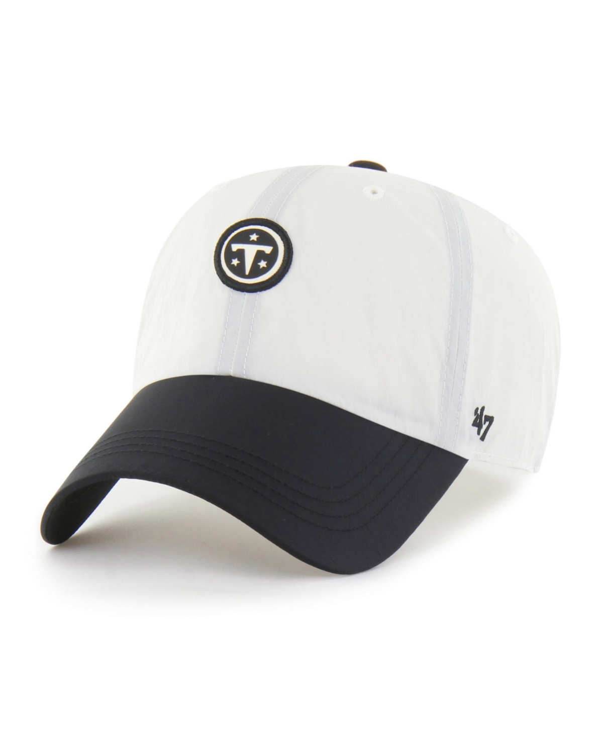 Men's '47 Cream Tennessee Titans Modernia Clean Up Adjustable Hat