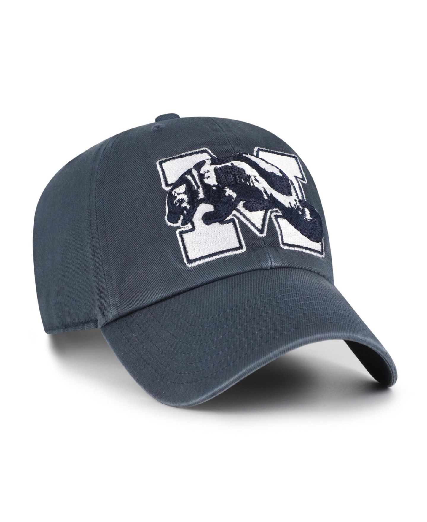 Мужская кепка '47 Brand Navy Michigan Wolverines Vault Clean Up Adjustable Hat — фото 2