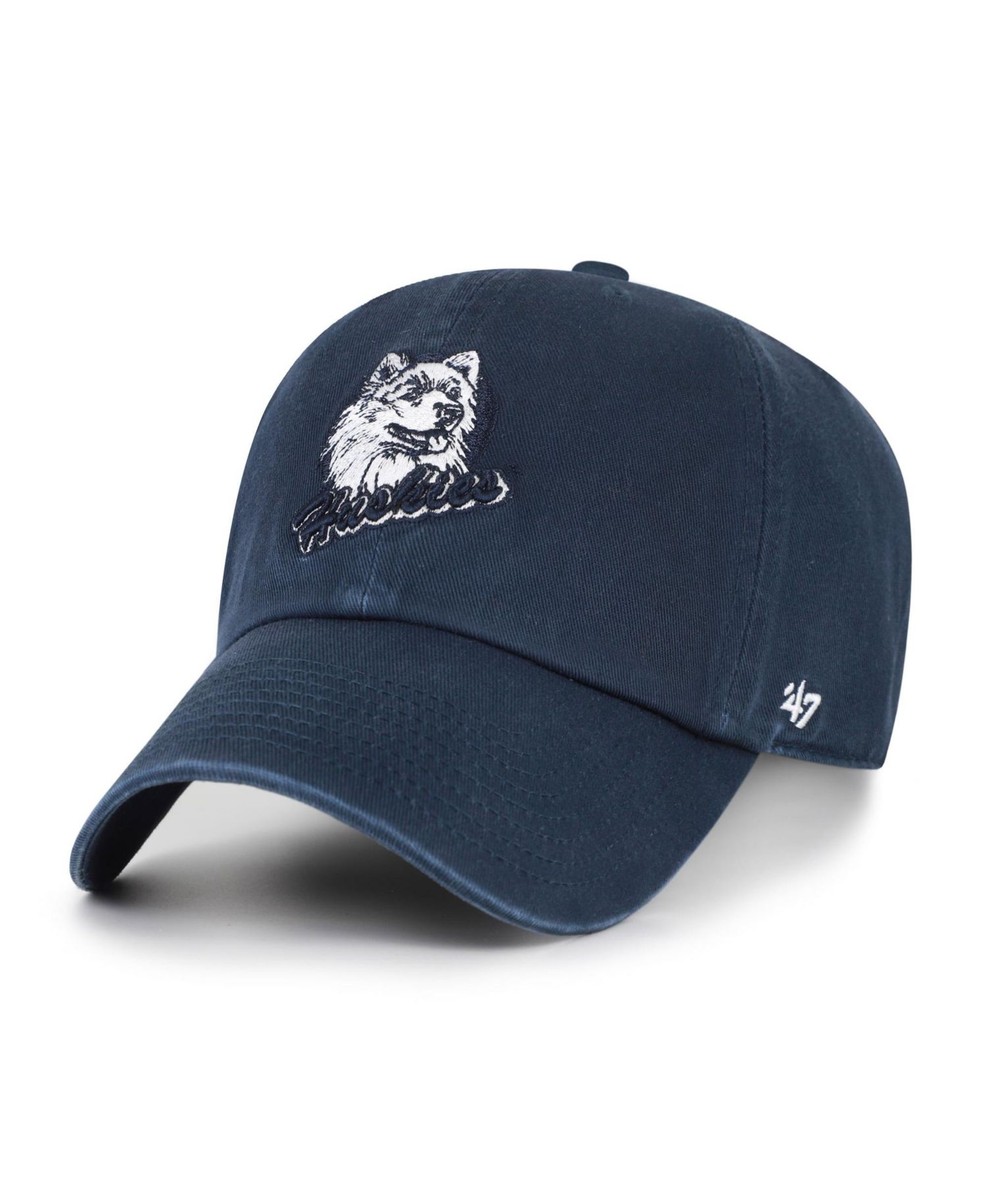 Men's '47 Navy UConn Huskies Vault Clean Up Adjustable Hat
