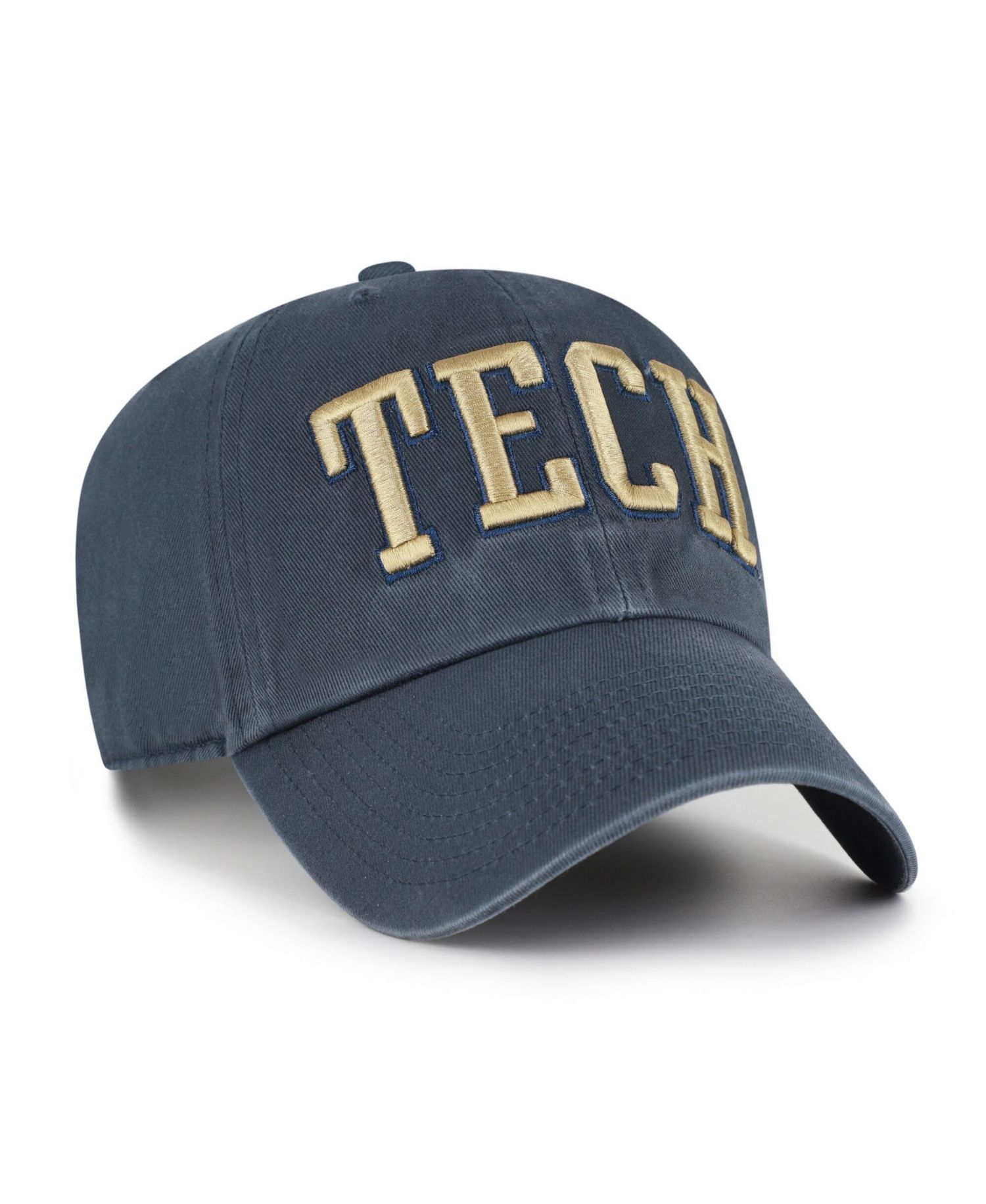 Men's '47 Navy Georgia Tech Yellow Jackets Vault Clean Up Adjustable Hat