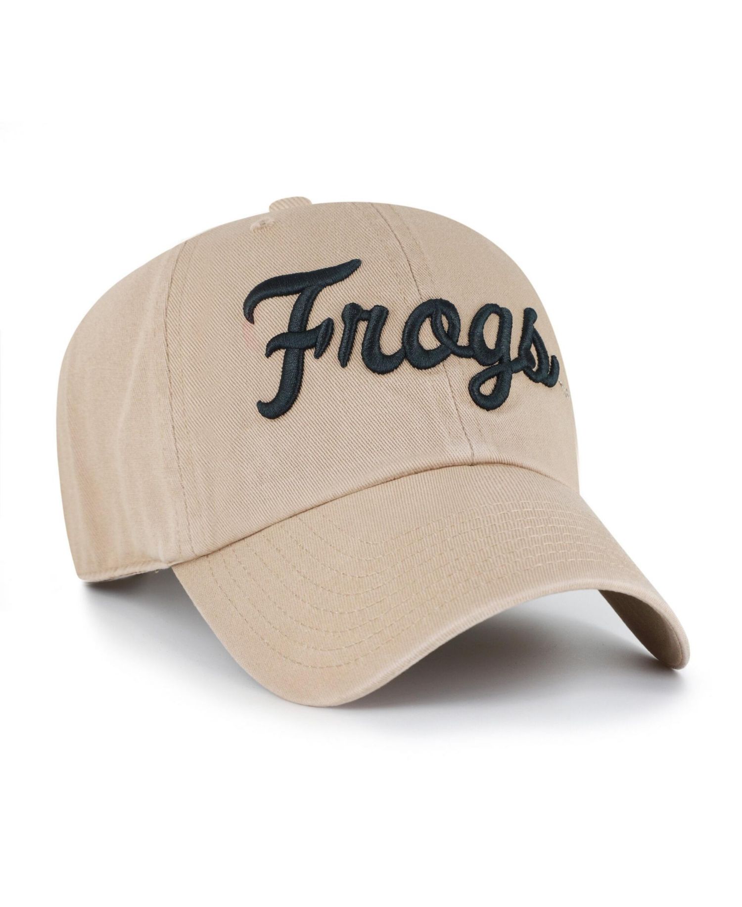 Men's '47 Khaki TCU Horned Frogs Vault Clean Up Adjustable Hat