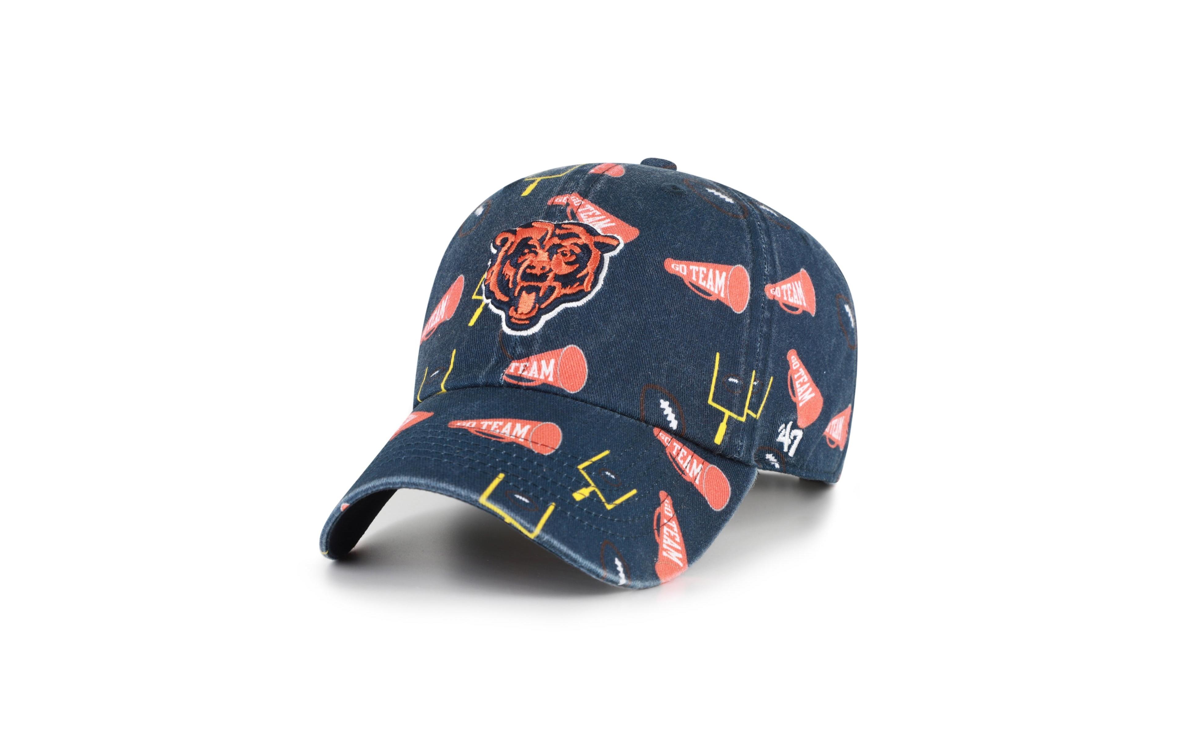 '47 Brand Big Boys and Girls Chicago Bears Stomping Ground Clean Up Adjustable Hat