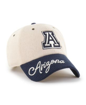 Women's '47 White/Navy Arizona Wildcats Rope Script Clean Up Adjustable Hat