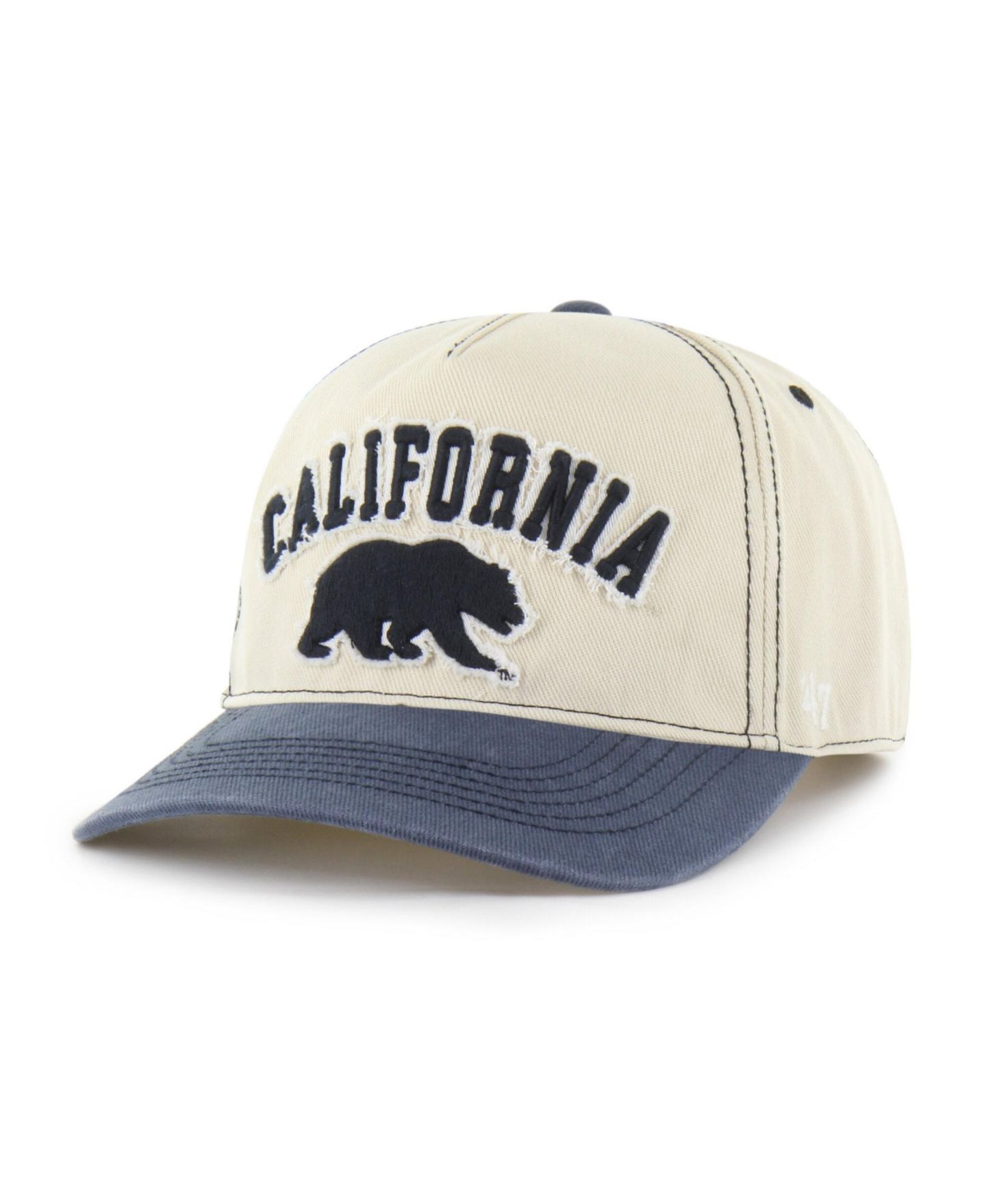 Кепка '47 Brand Tan/Navy Cal Bears Well-Worn Calderwood Hitch Adjustable Hat — фото 2
