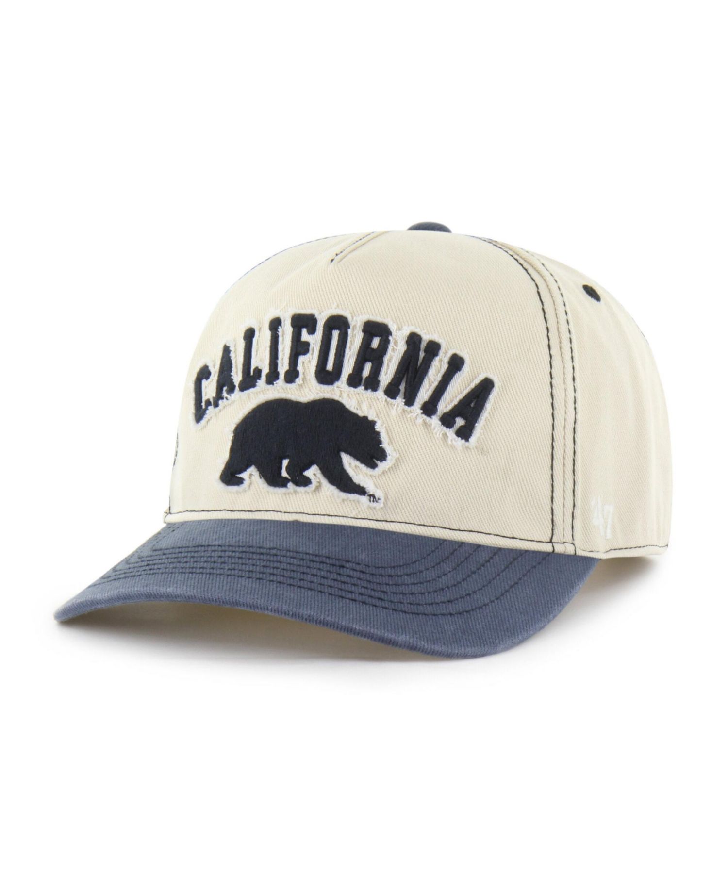 Men's and Women's '47 Tan/Navy Cal Bears Well-Worn Calderwood Hitch Adjustable Hat