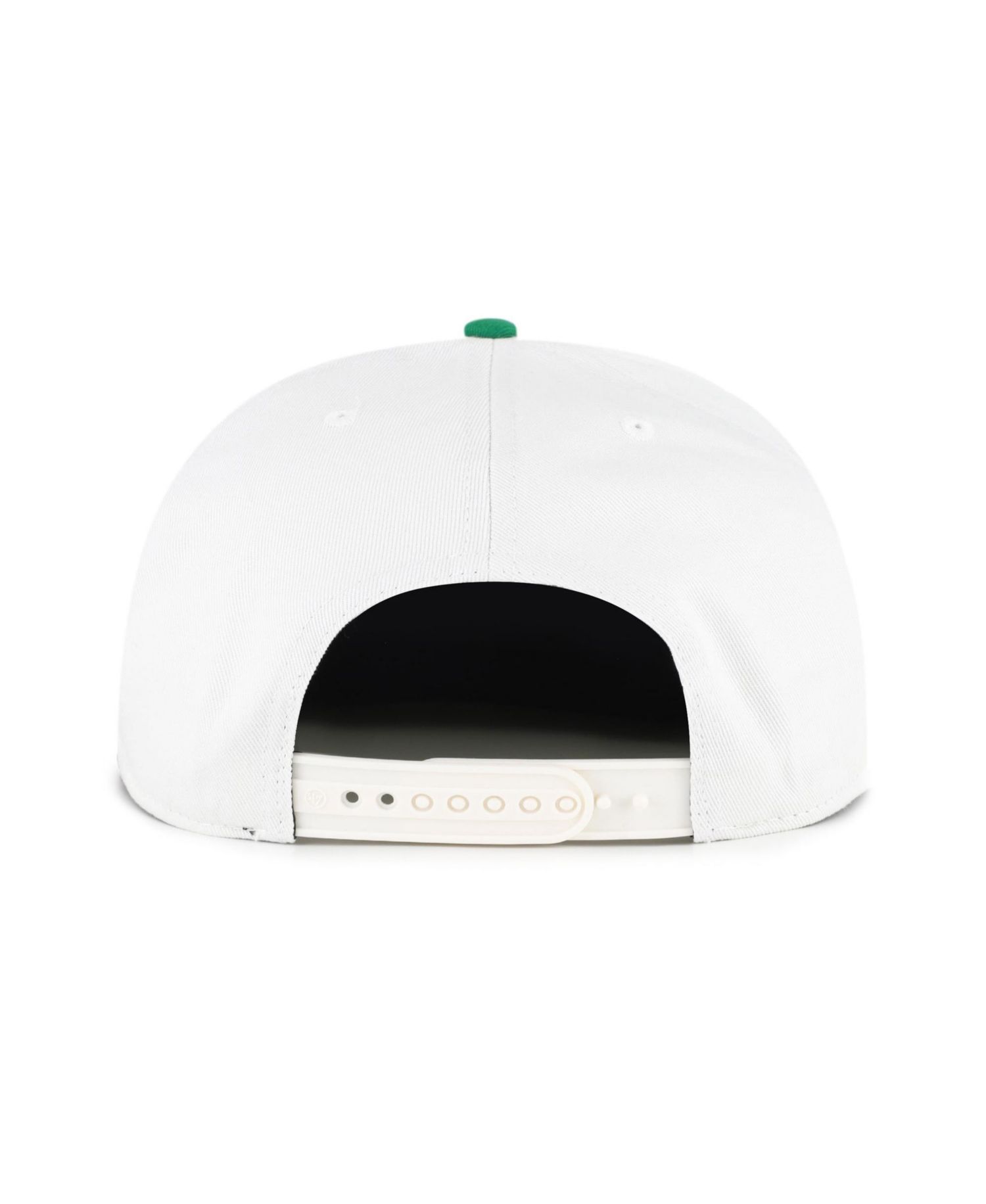 Men's '47 White/Green Oregon Ducks Script Stack Relaxed Captain Adjustable Hat