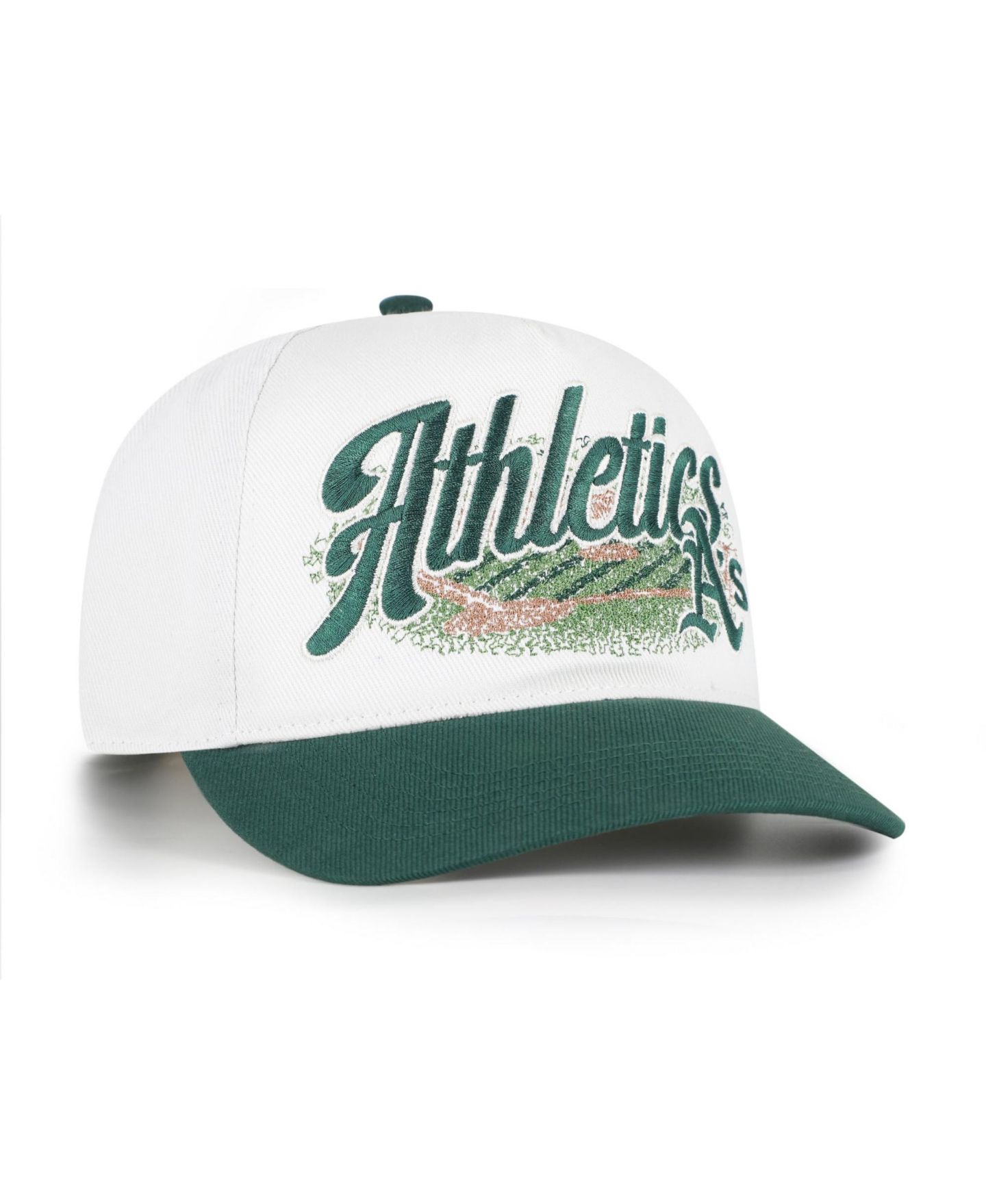 Мужская кепка '47 Brand White/Green Athletics Enfield Hitch Adjustable Hat — фото 2