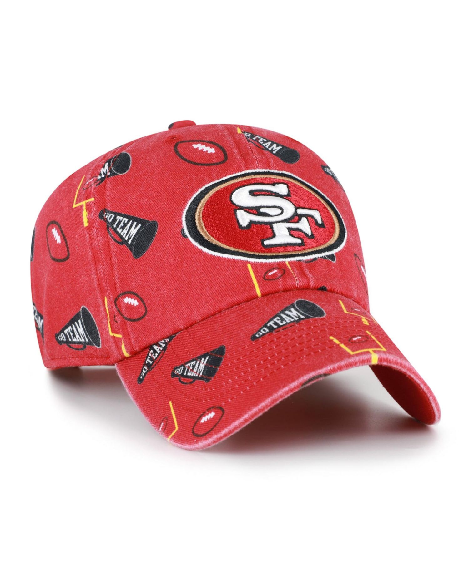 Big Boys and Girls '47 Scarlet San Francisco 49ers Stomping Ground Clean Up Adjustable Hat