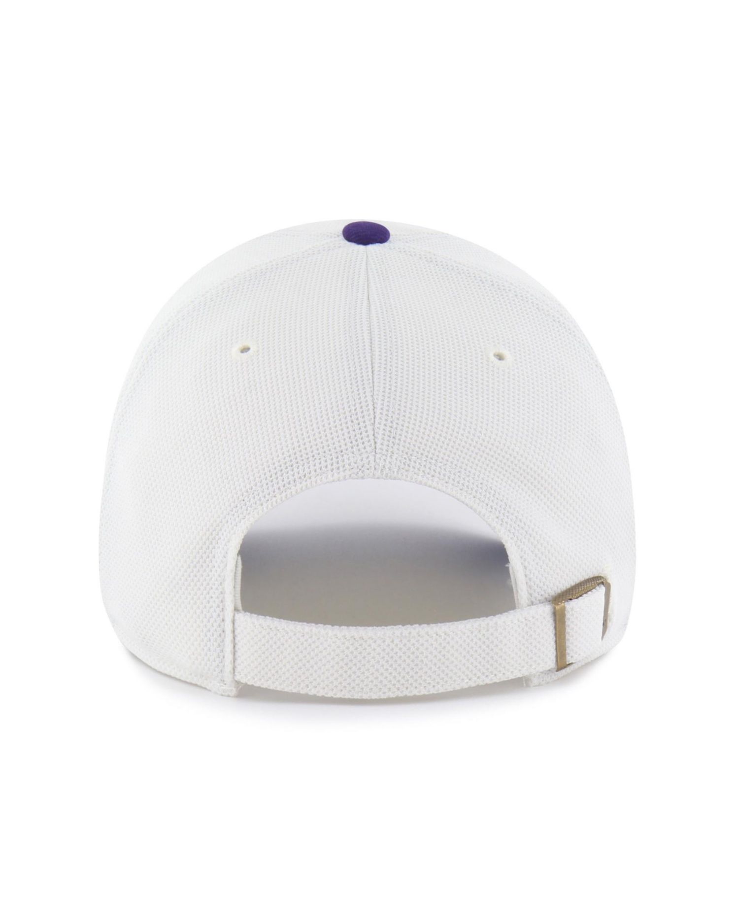 Men's and Women's '47 White/Purple TCU Horned Frogs Pique Patch Clean Up Adjustable Hat