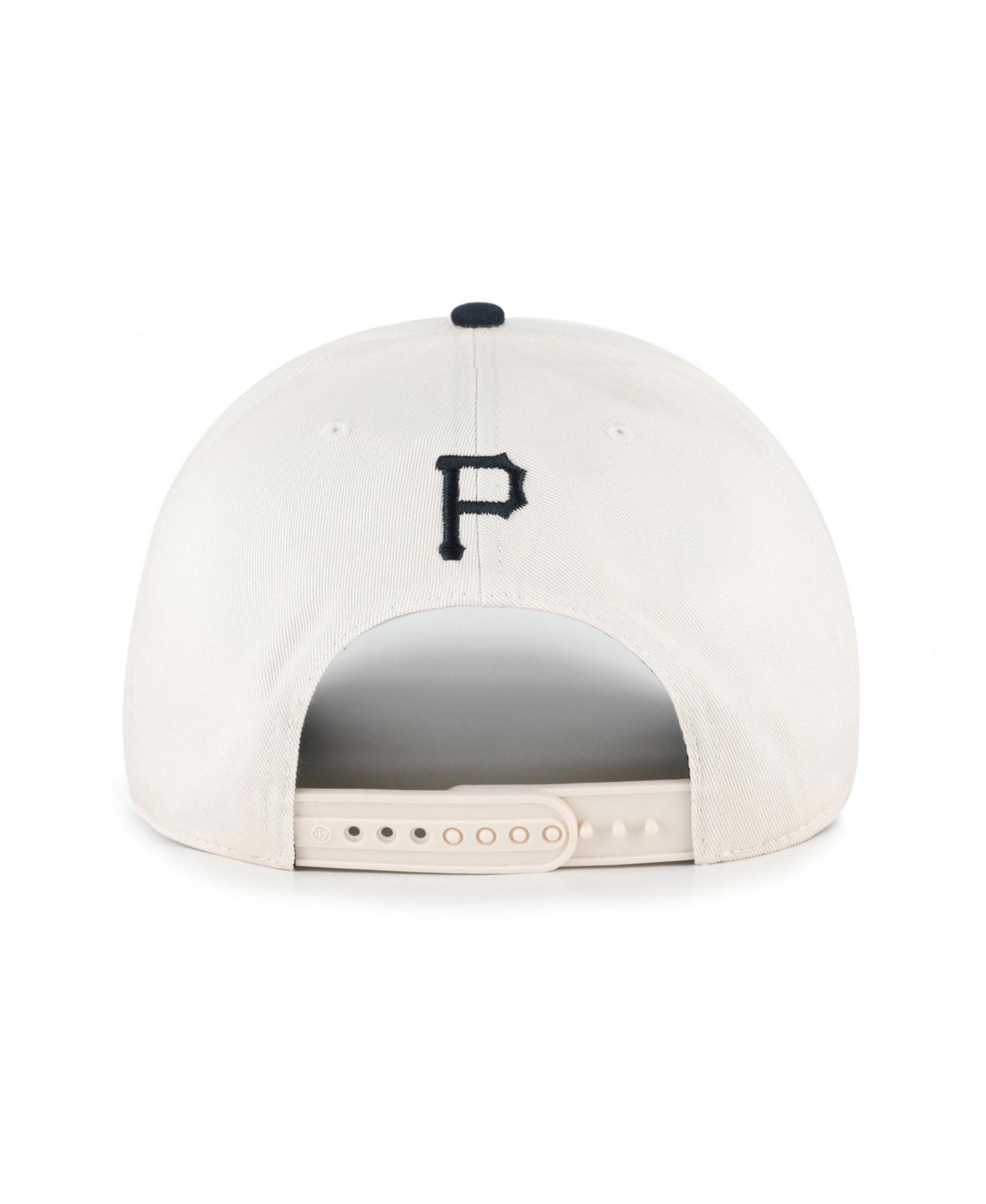 Men's and Women's '47 Natural/Black Pittsburgh Pirates Rope Script Hitch Adjustable Hat