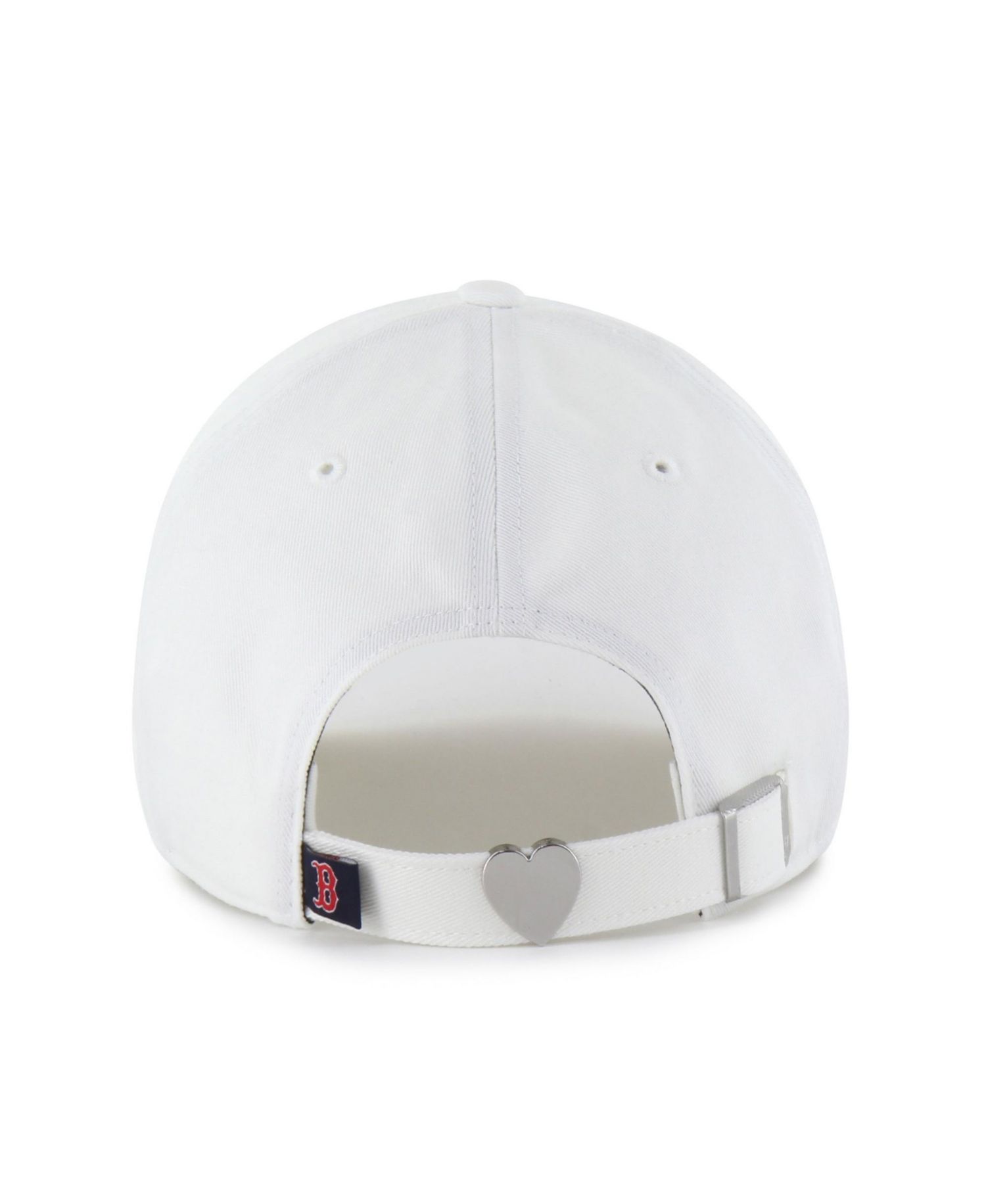 Women's '47 White Boston Red Sox Trendy Script Clean Up Adjustable Hat