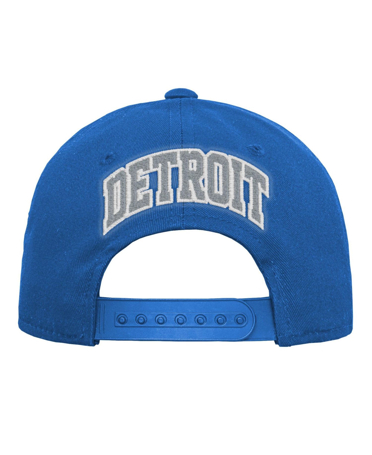 Big Boys and Girls Blue Detroit Lions Pre-Curved Snapback Hat